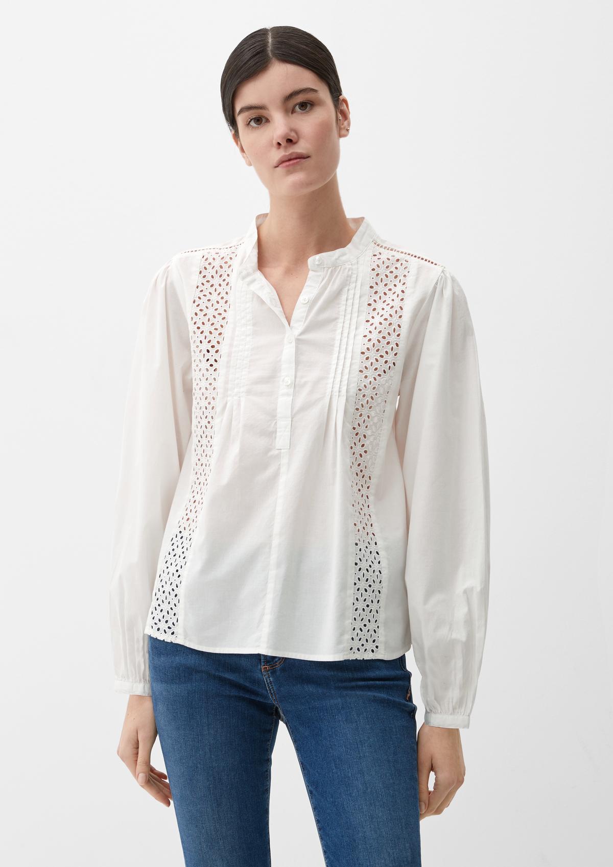 s.Oliver Chemisier à broderie anglaise