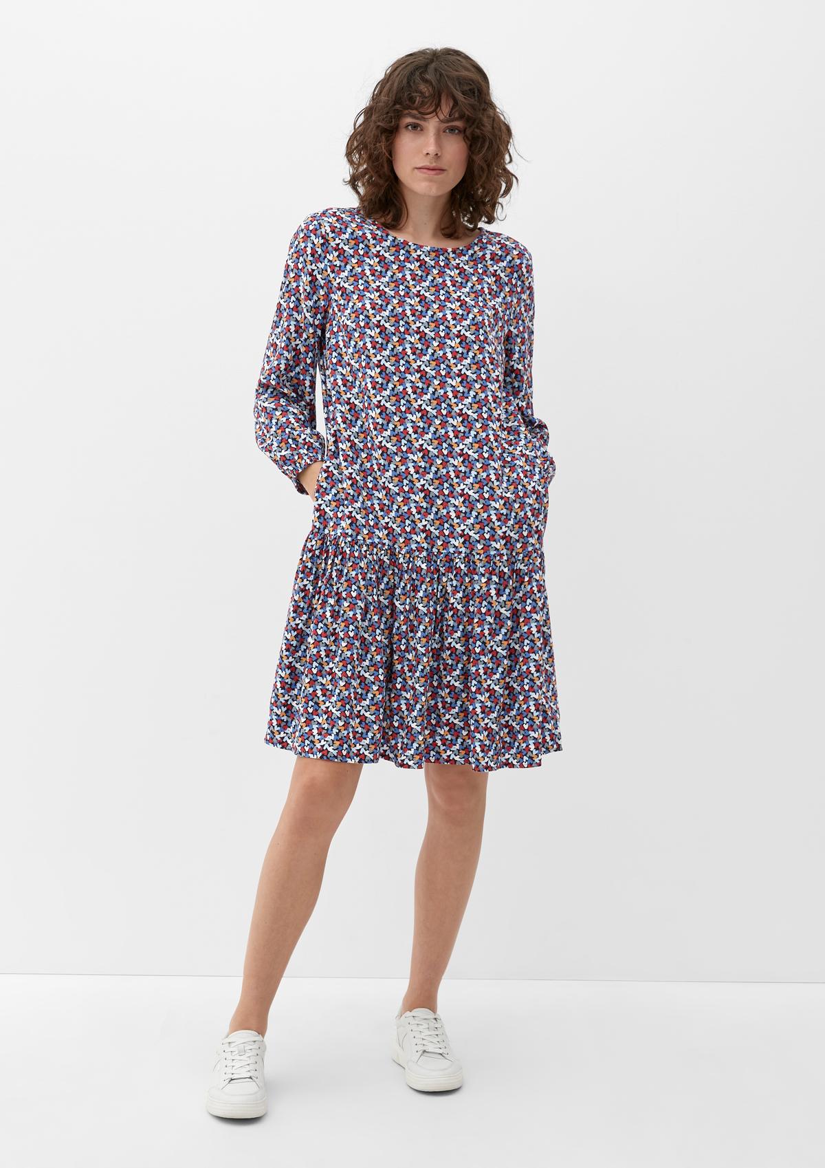 s.Oliver Viscose dress with a dobby texture