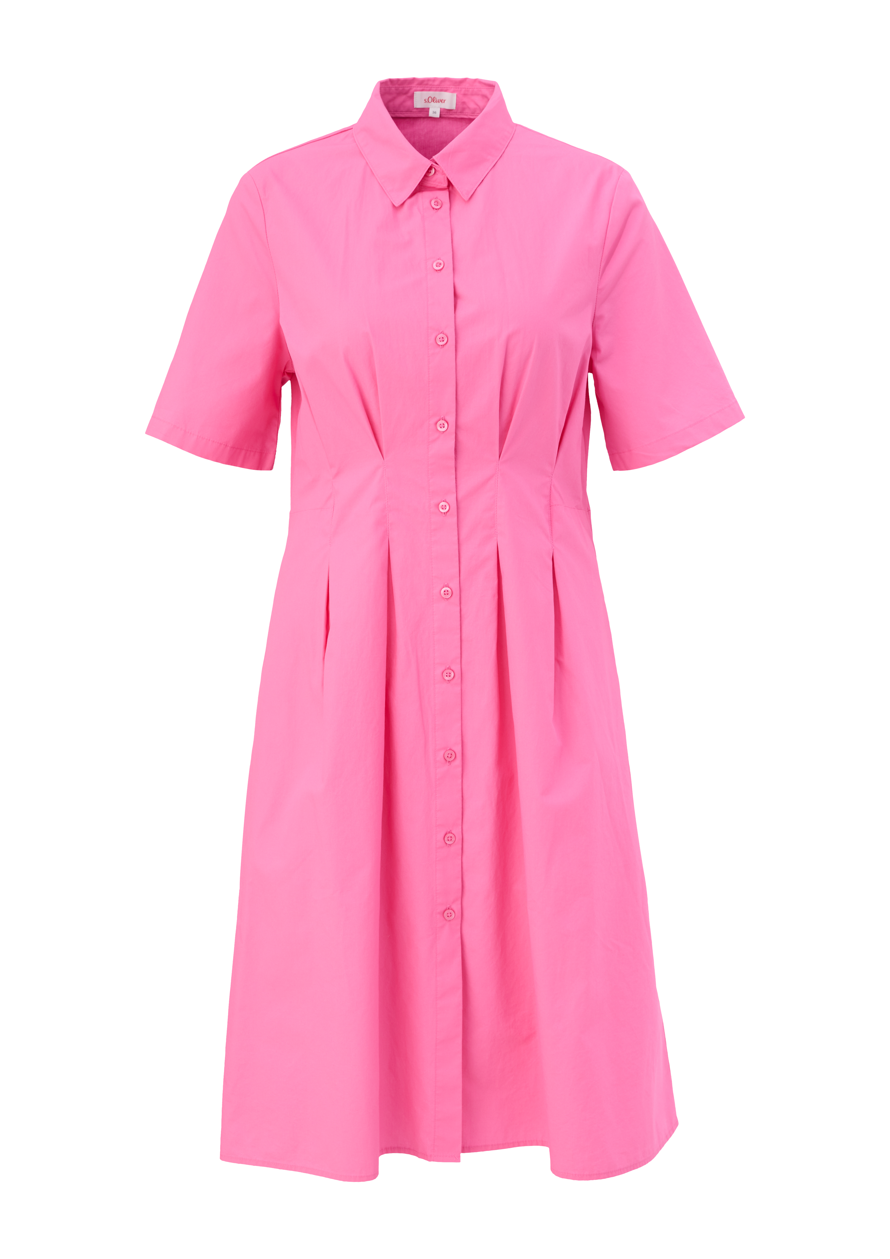 s.Oliver - Kleid mit Kellerfalten, Damen, Rosa