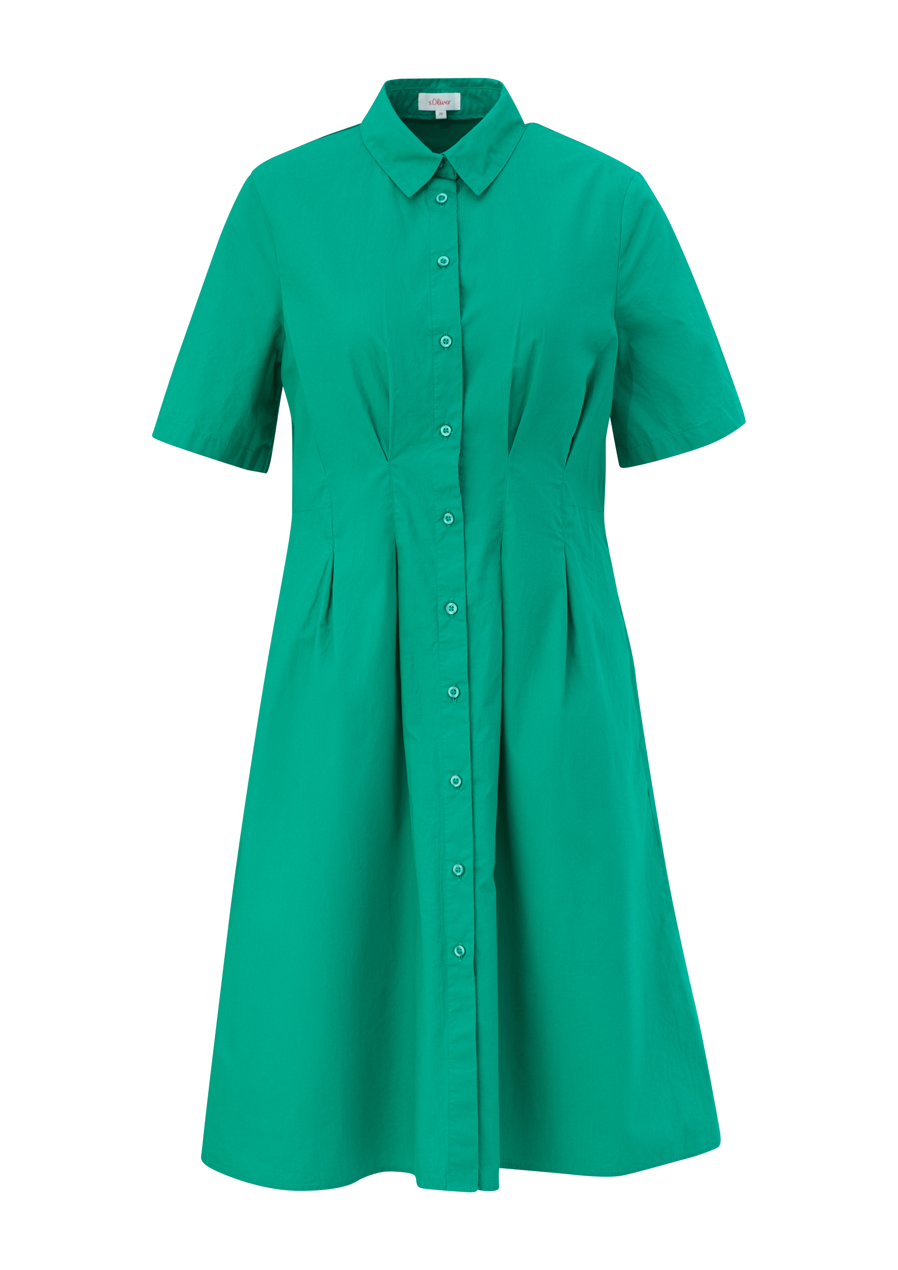 s.Oliver - Kleid mit Kellerfalten, Damen, grün