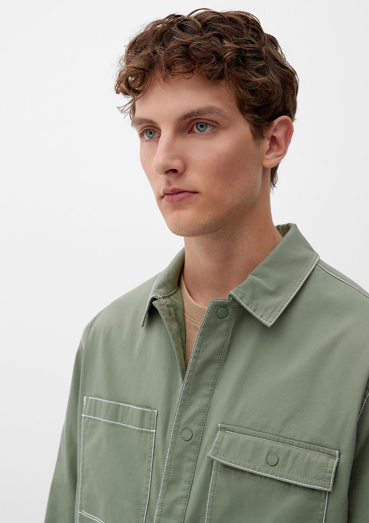 s.Oliver Twill shirt with breast pockets