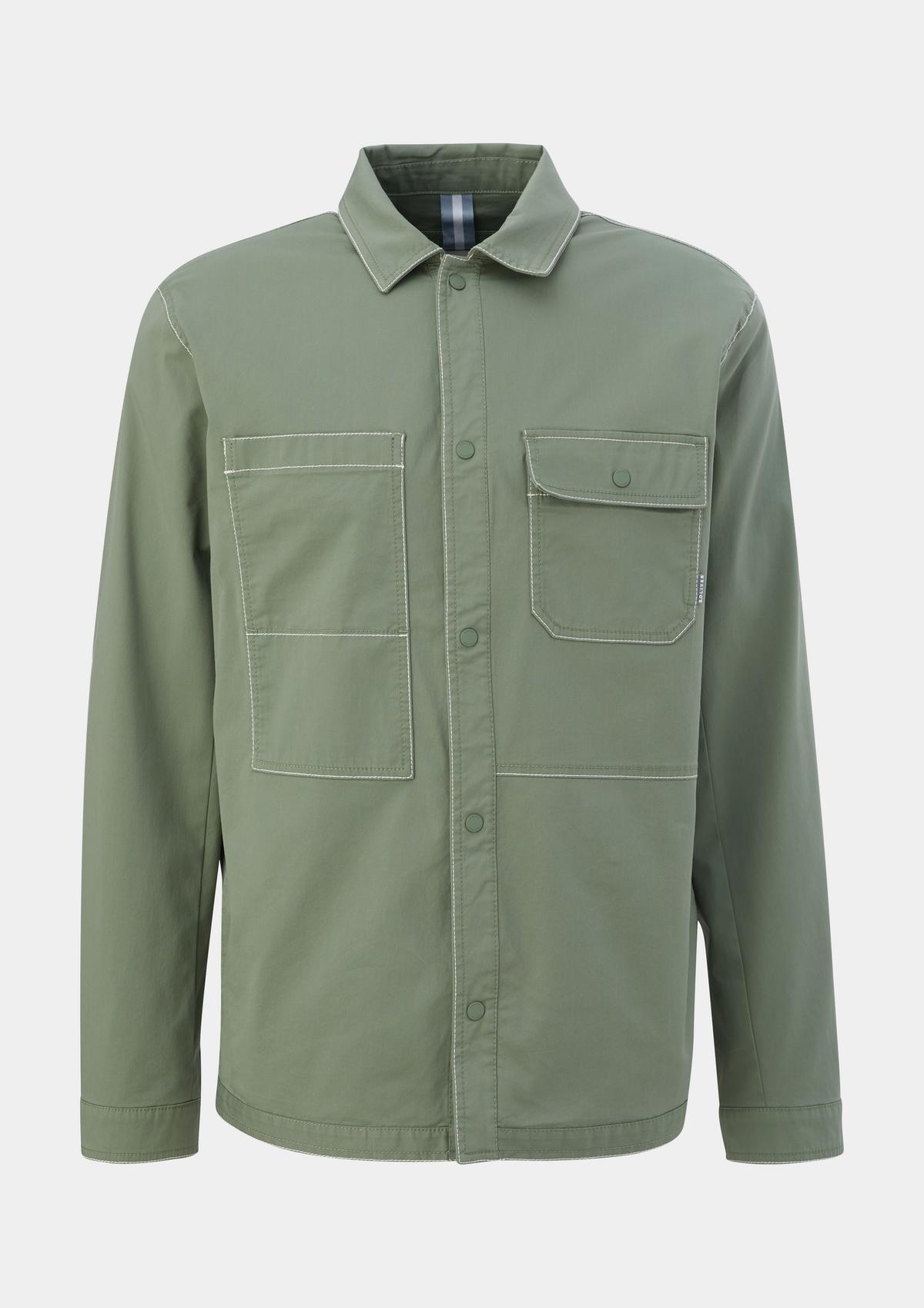 s.Oliver Twill shirt with breast pockets