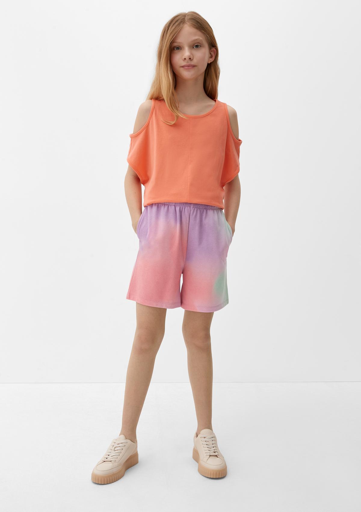 s.Oliver Regular fit: shorts with colour graduation