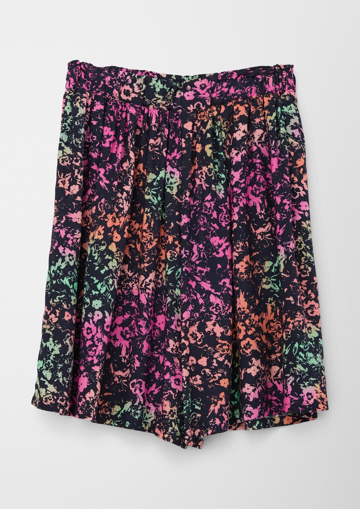 s.Oliver Loose: Shorts mit Allover-Print
