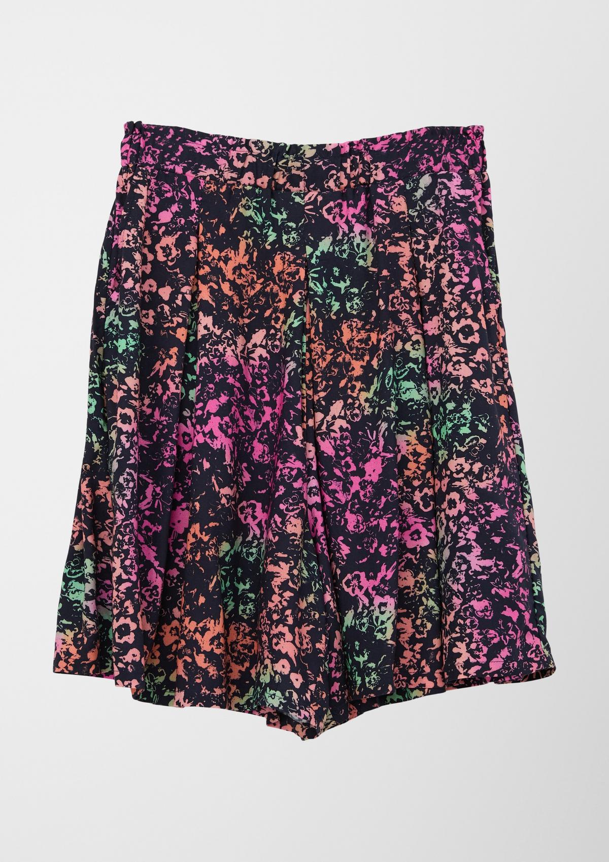 s.Oliver Loose: Shorts mit Allover-Print