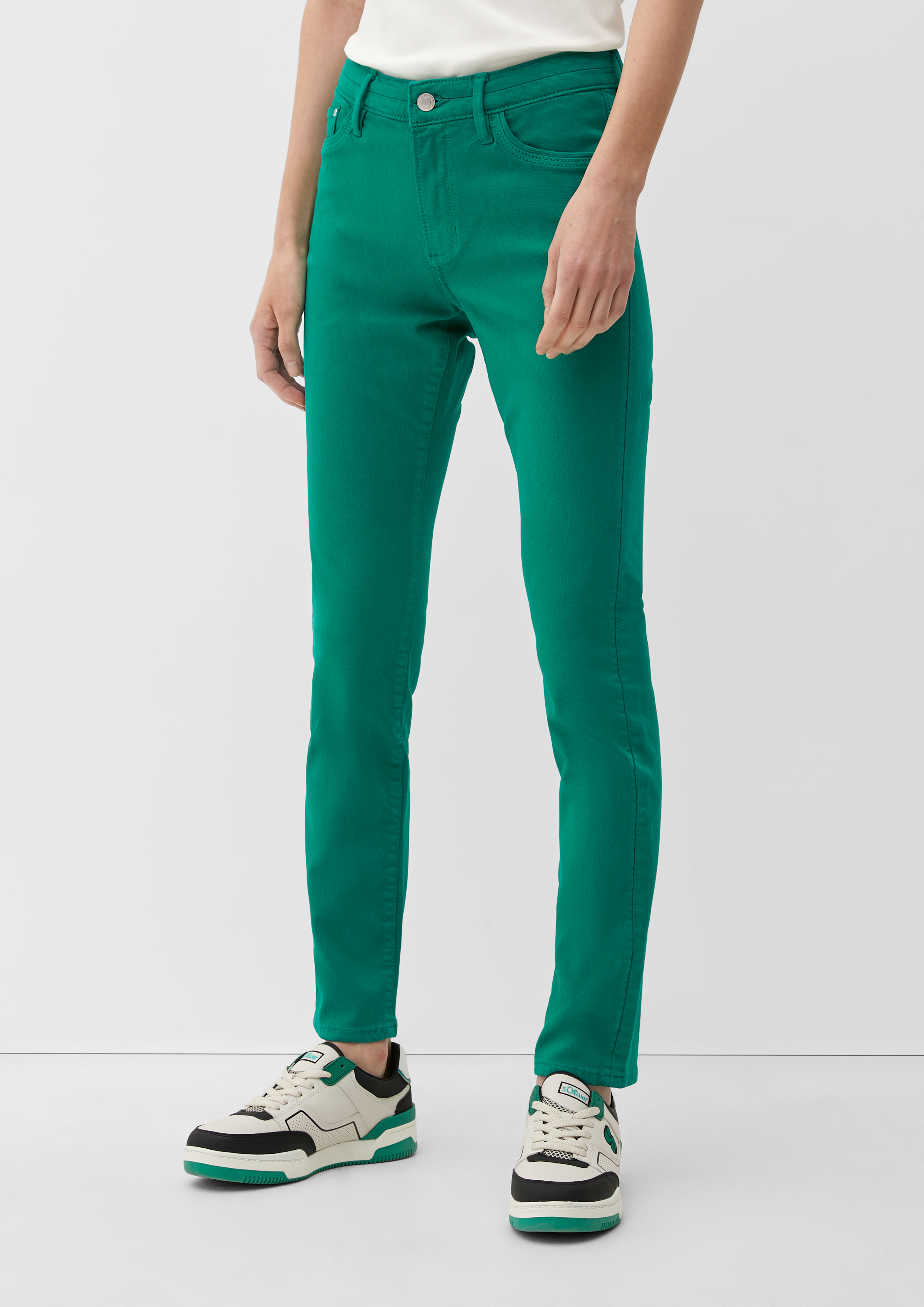 Jeans Betsy / Slim Fit / Mid Rise / Slim Leg - weiß | s.Oliver