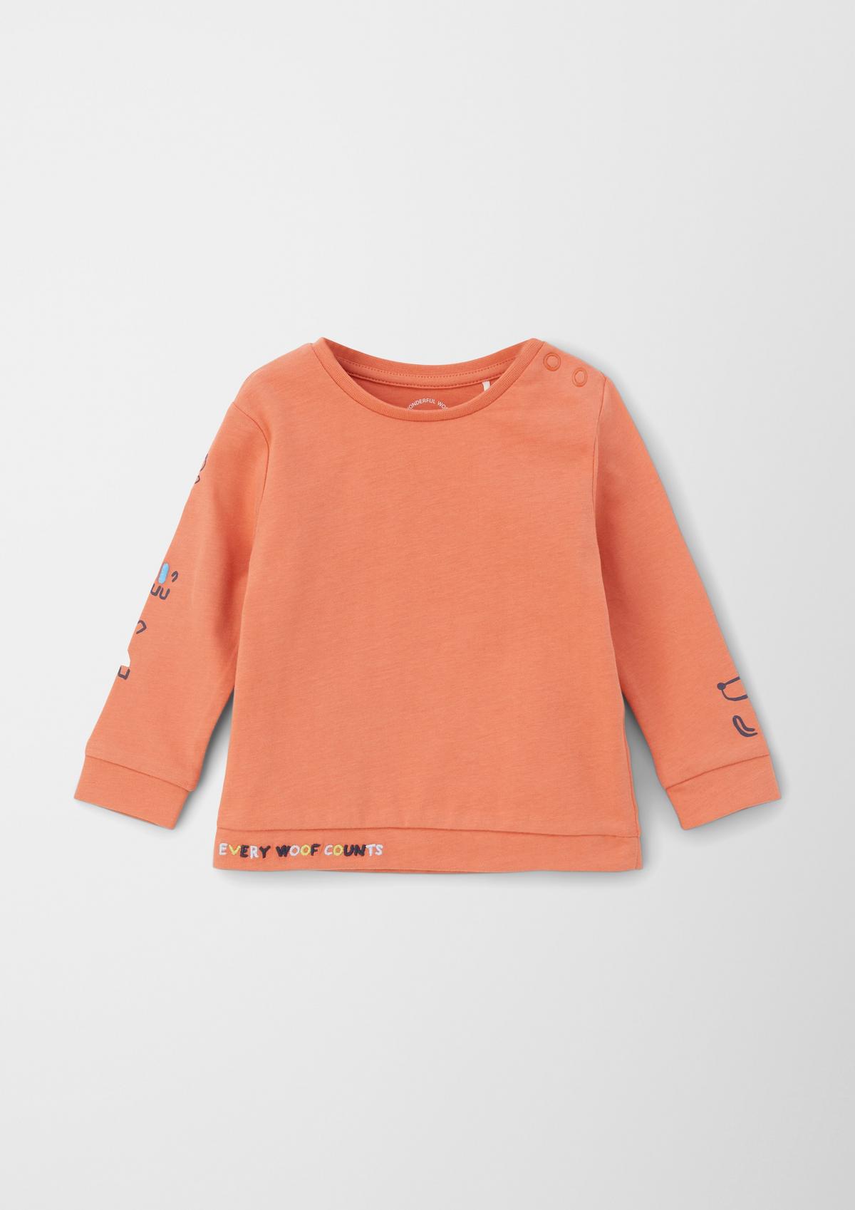 s.Oliver Long sleeve top with embroidery