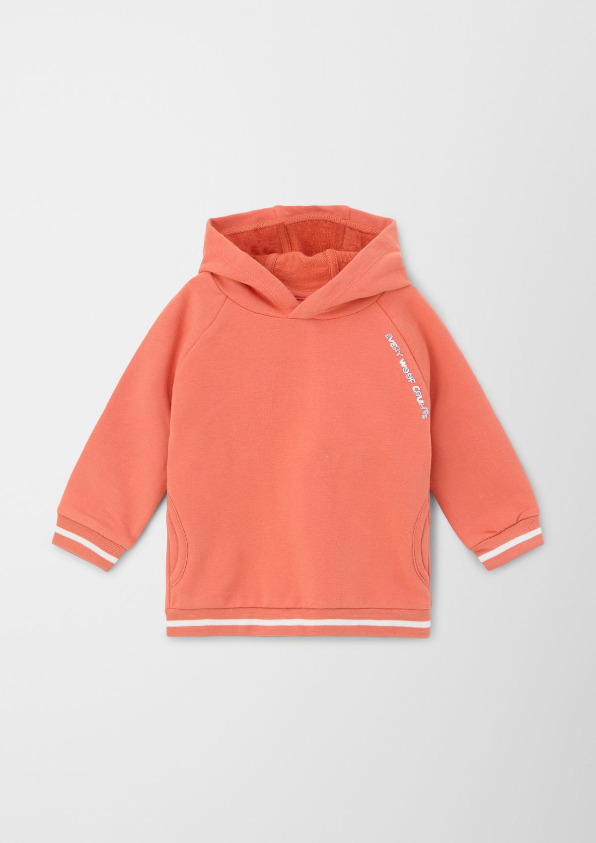 s.Oliver Hooded sweatshirt with a back print