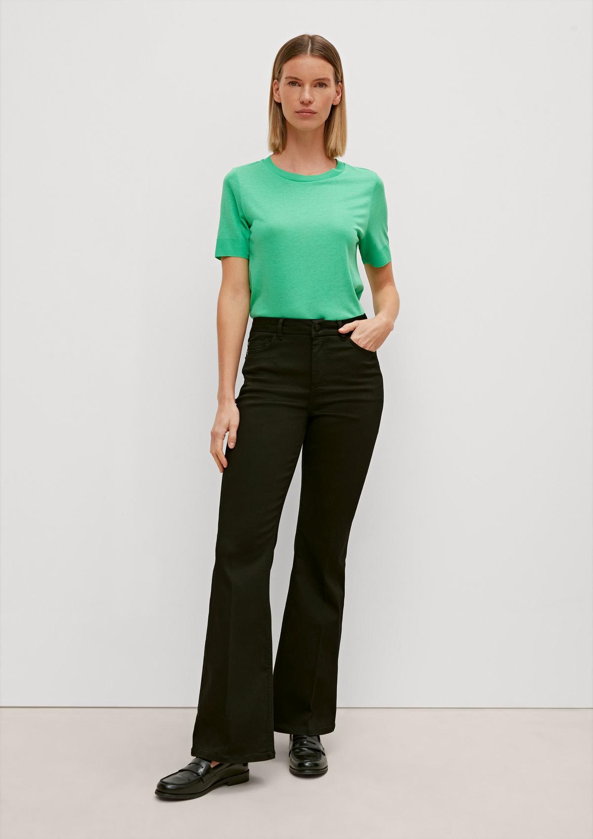 comma Loose fit: Trousers with a flared leg
