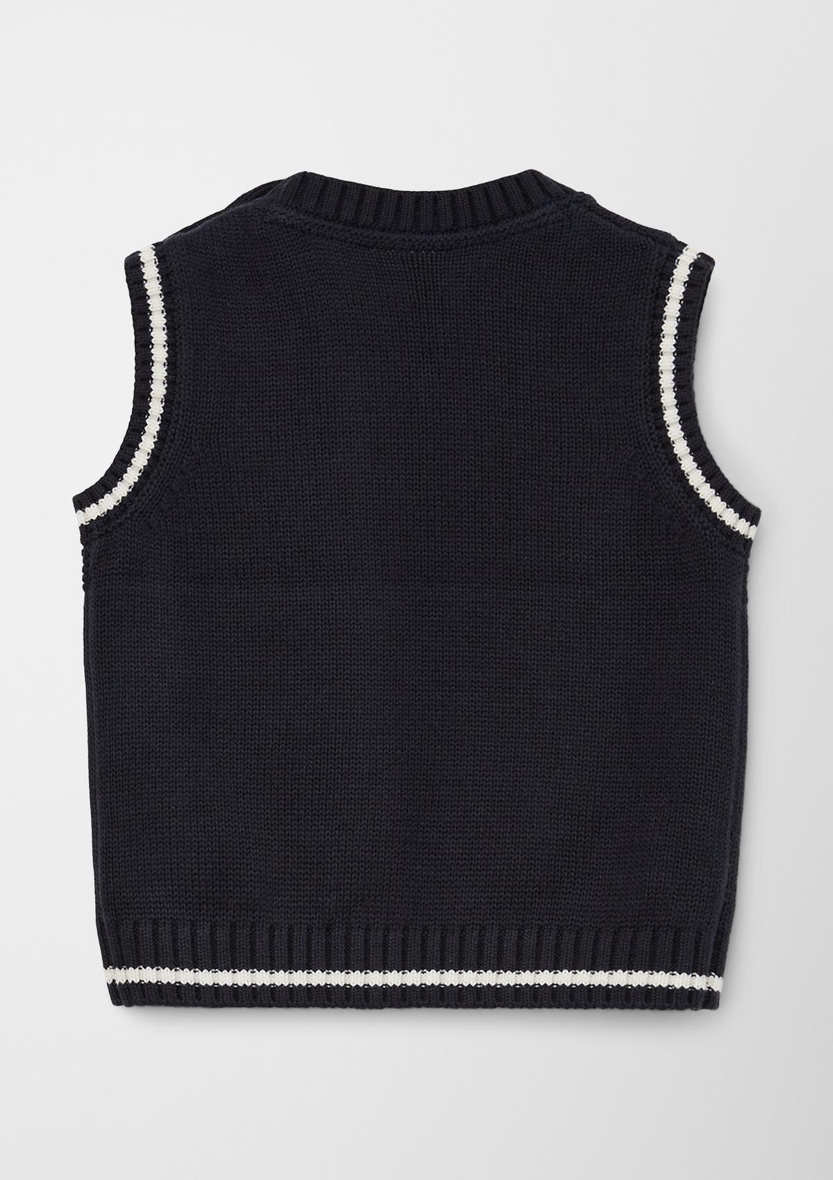 s.Oliver V-neck sleeveless knitted jumper