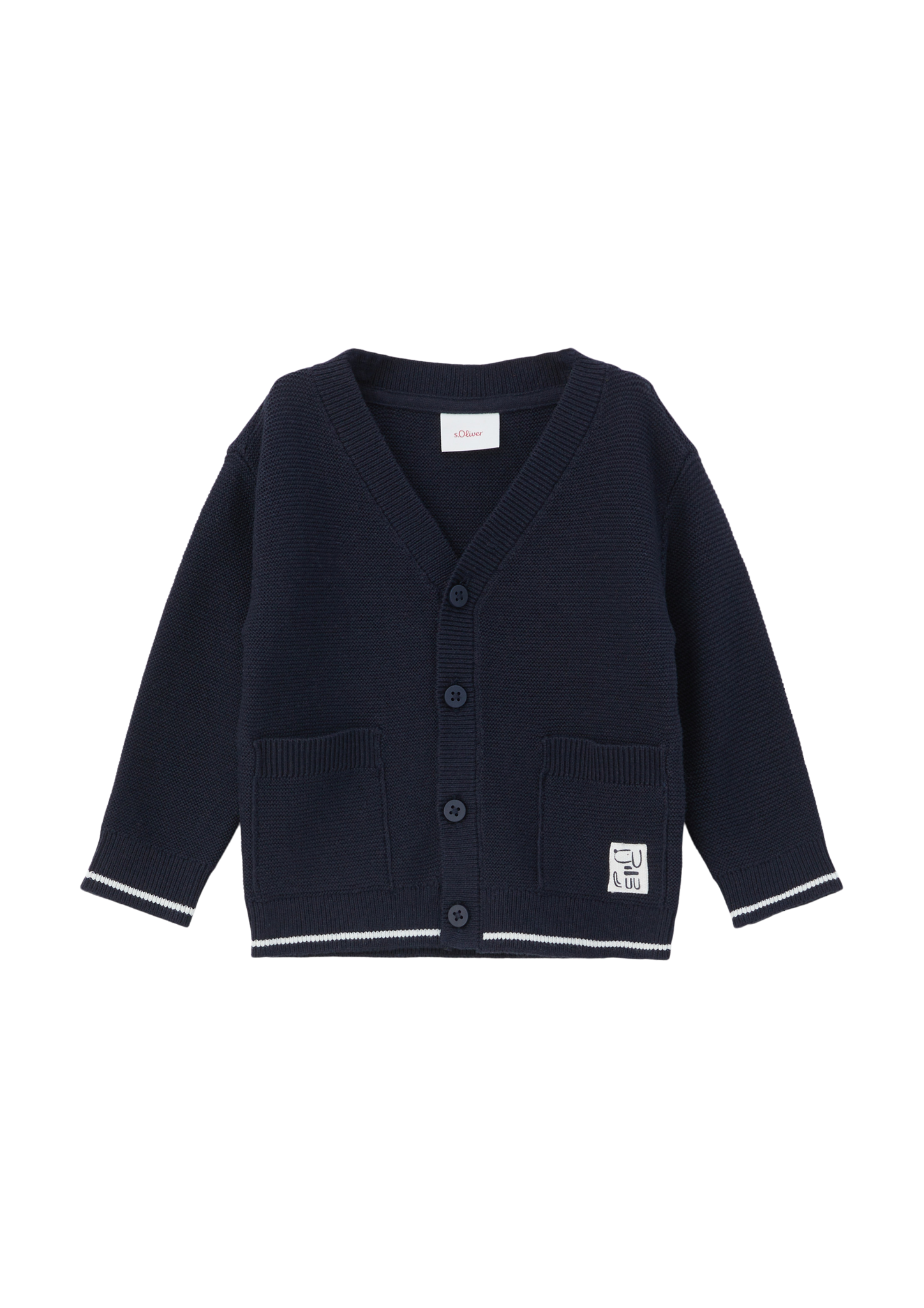 s.Oliver - Strickjacke mit V-Ausschnitt, Babys, blau