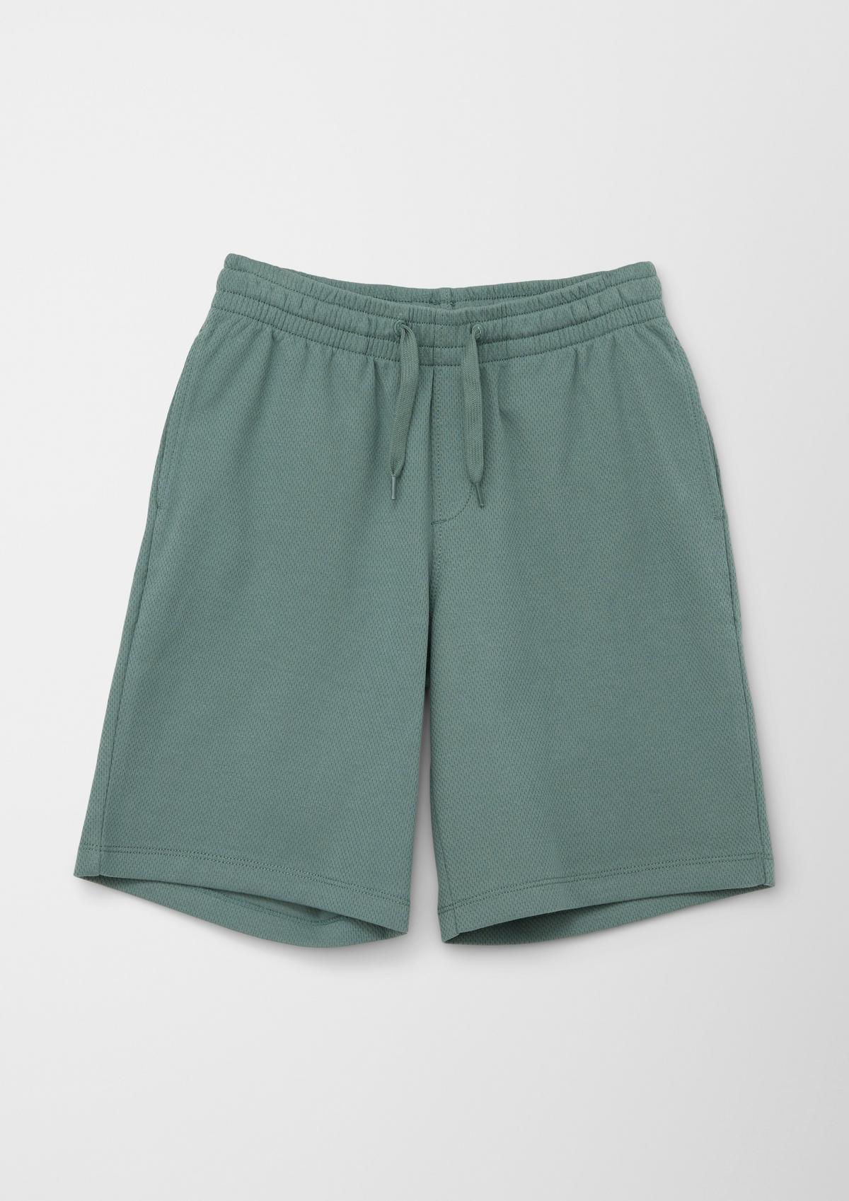 s.Oliver Regular fit: textured jersey shorts