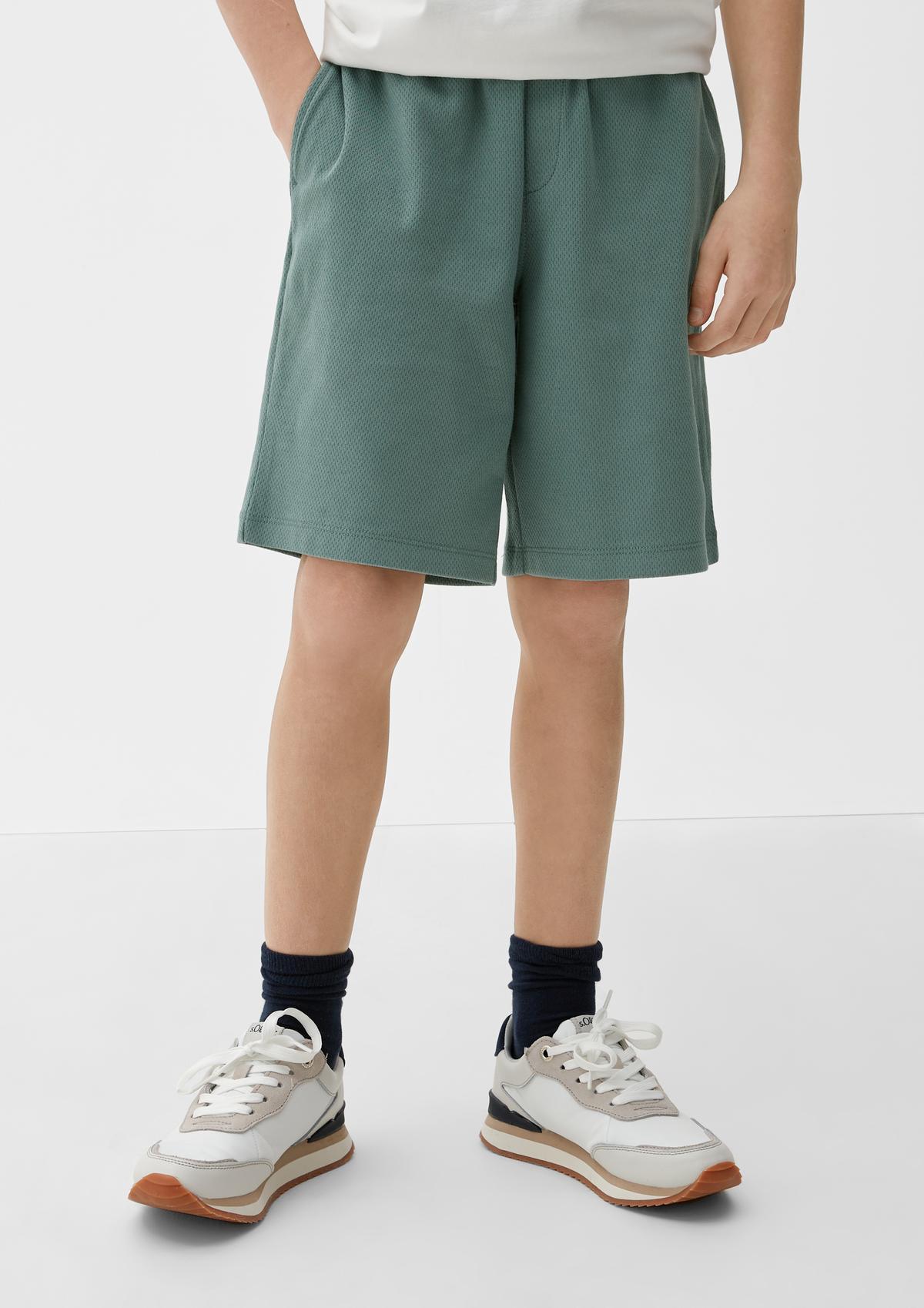 s.Oliver Regular fit: textured jersey shorts