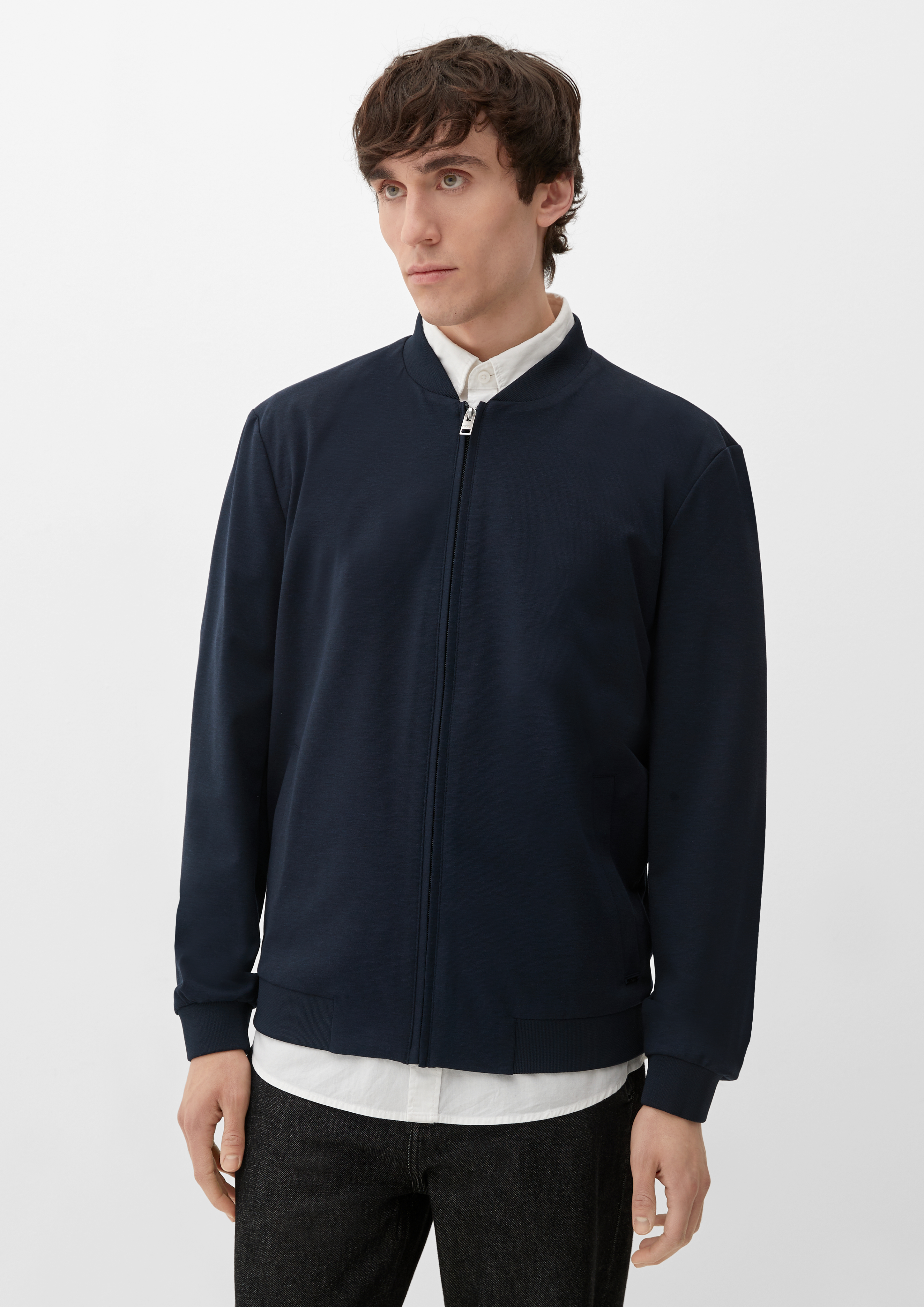 s.O JOGG: Bomberjacke aus Stretch-Jersey - navy | s.Oliver 