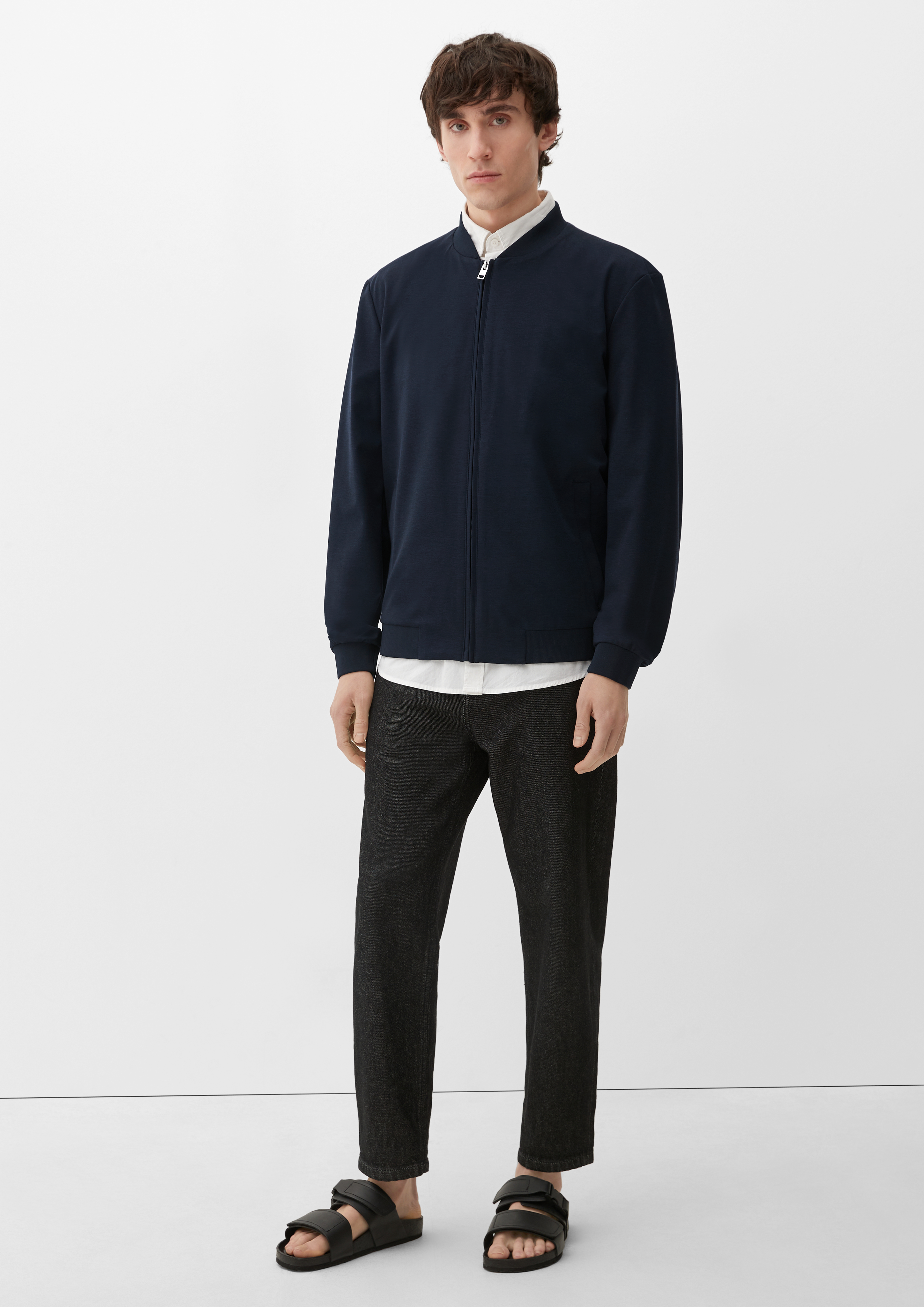 s.O JOGG: Bomberjacke aus Stretch-Jersey - navy | s.Oliver 