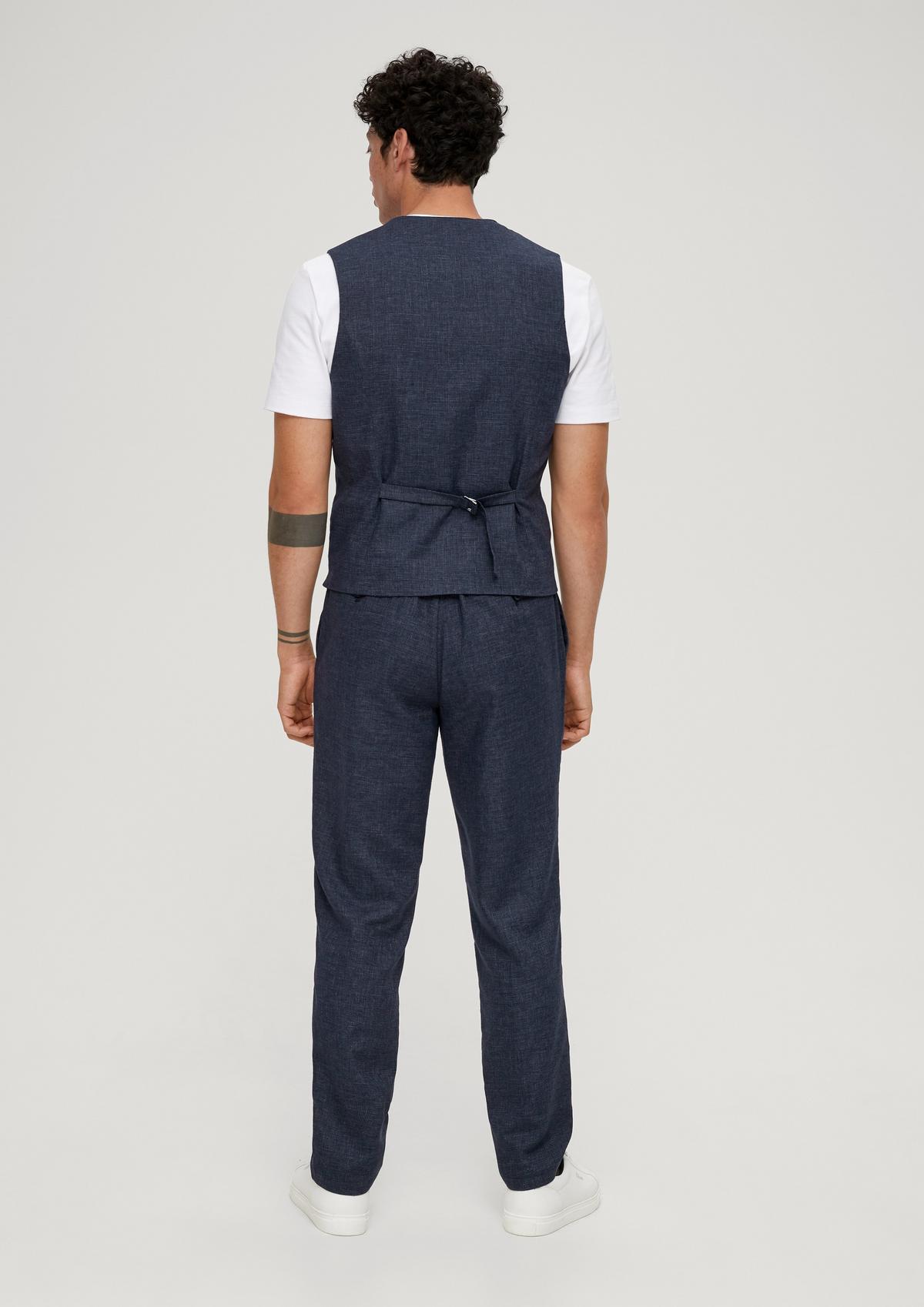 s.Oliver Slim: kalhoty s jemným károvaným vzorem