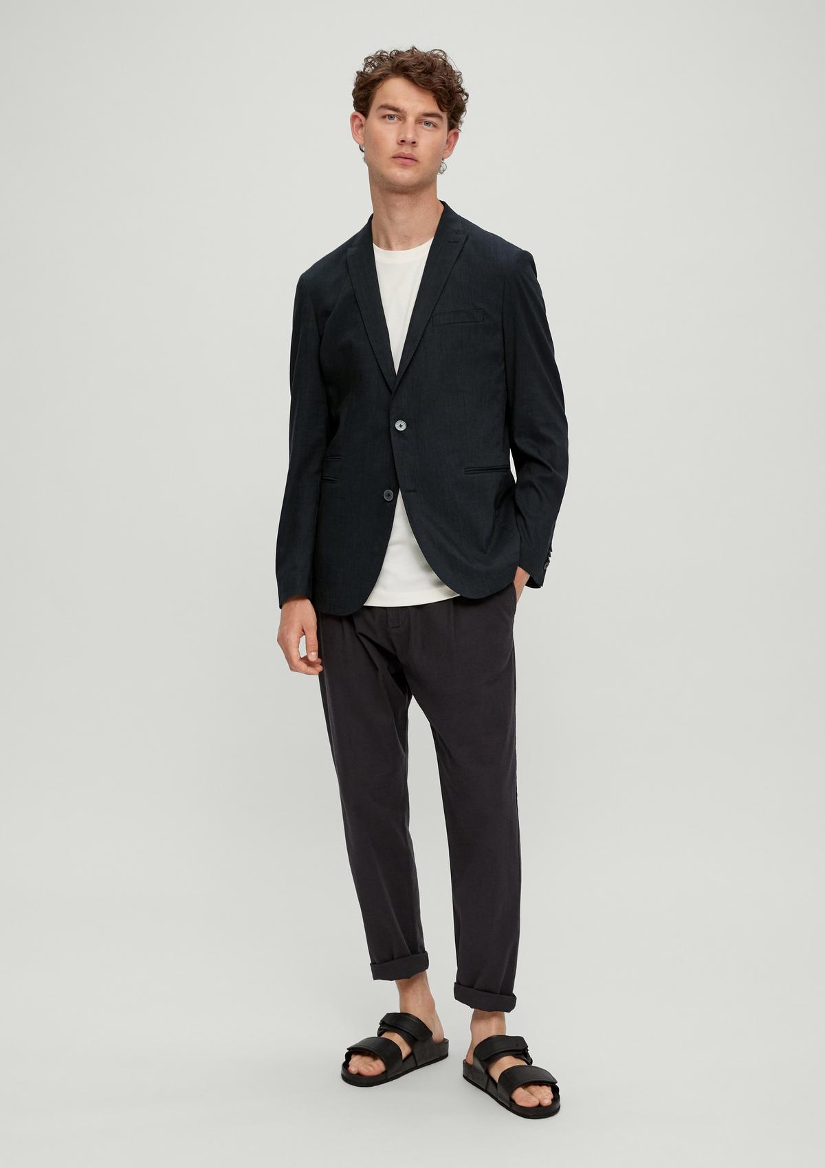 s.Oliver Slim fit: linen blend sports jacket