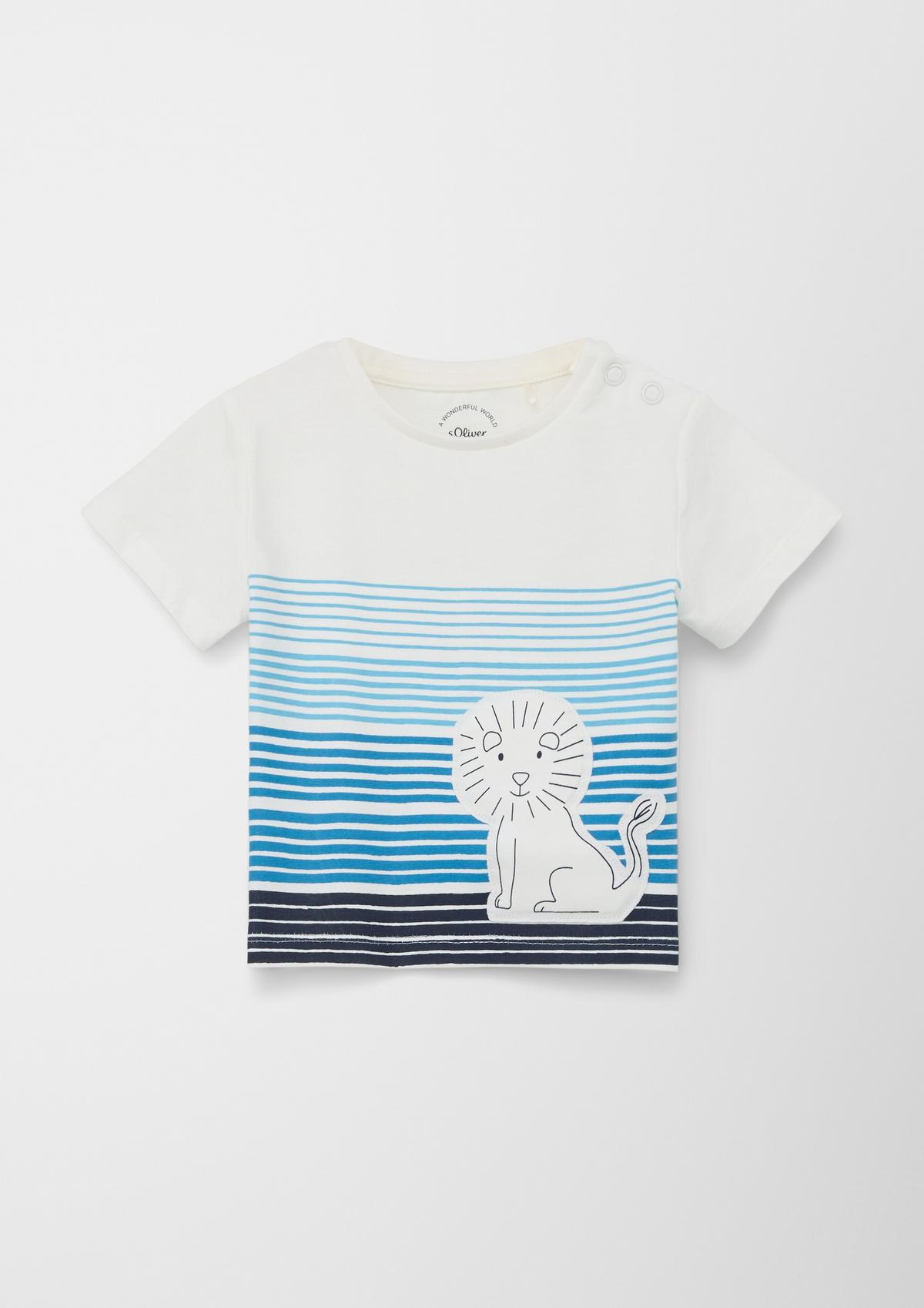 s.Oliver Cotton T-shirt with appliqué