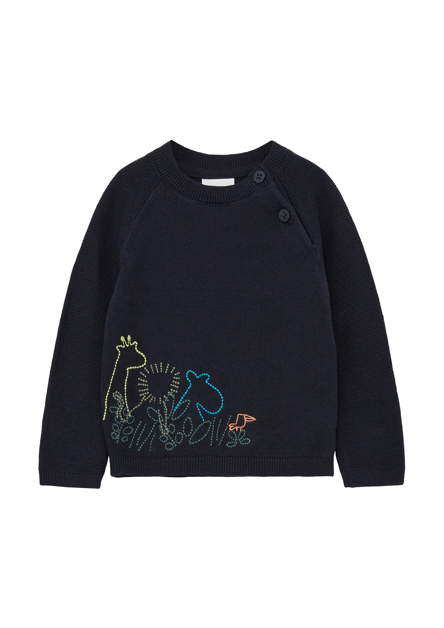 s.Oliver - Strickpullover mit Embroidery, Babys, blau