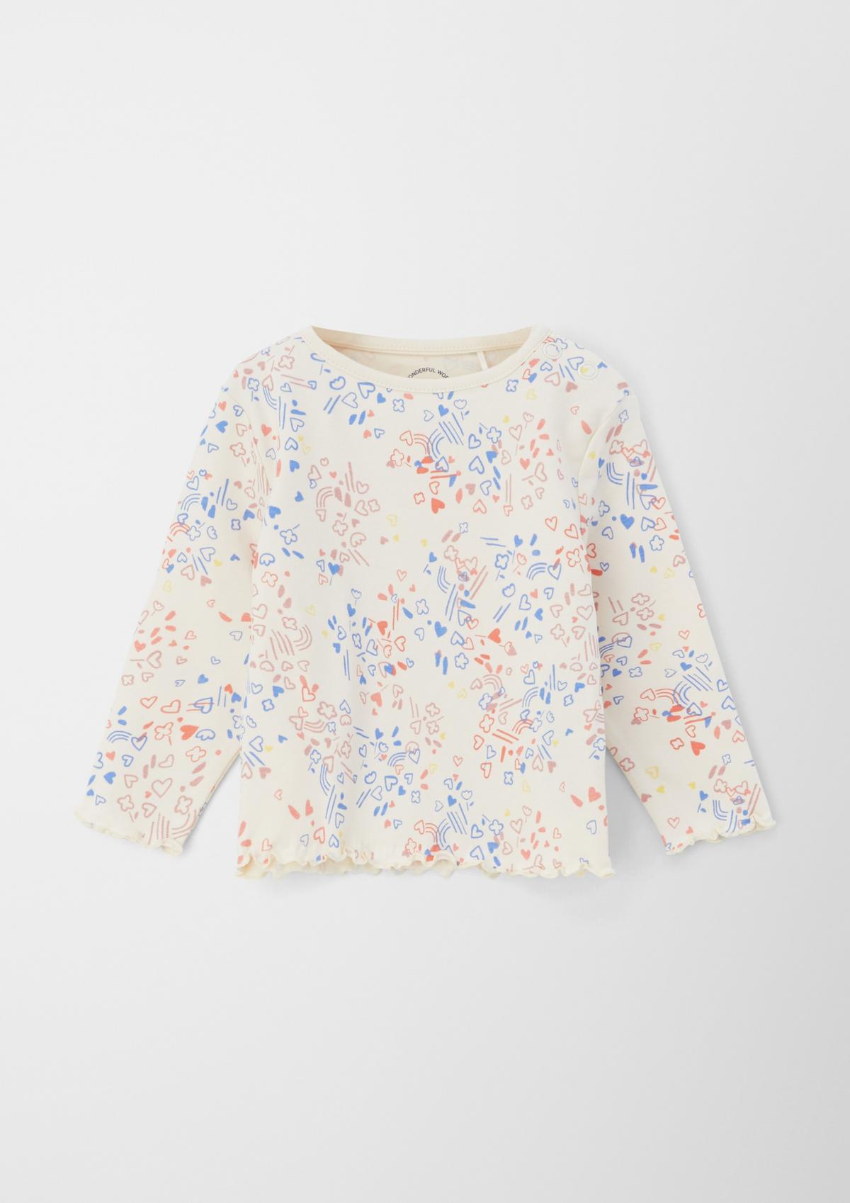s.Oliver Long sleeve top with a decorative hem