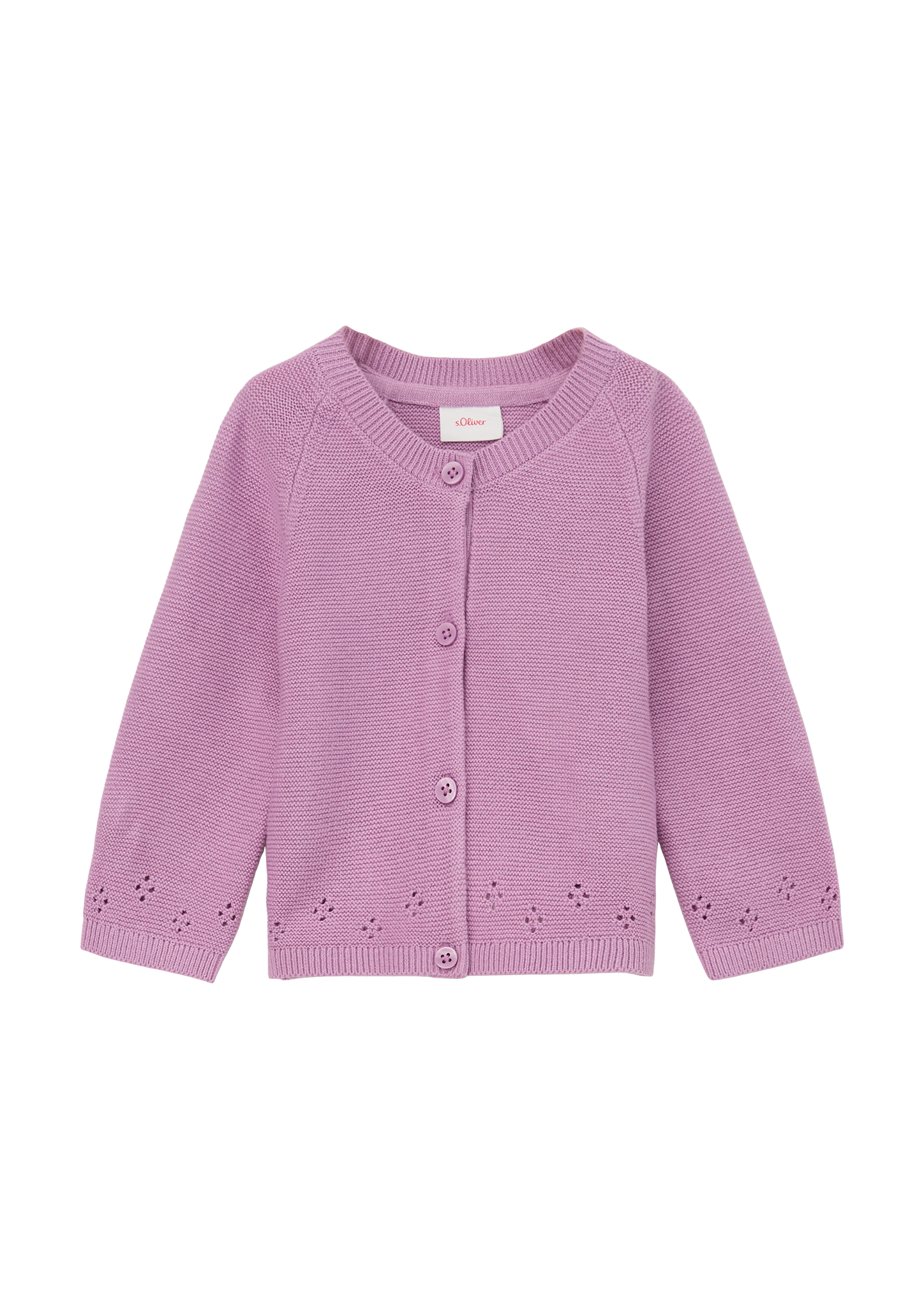 s.Oliver - Strickjacke mit Ajour-Detail, Babys, lila