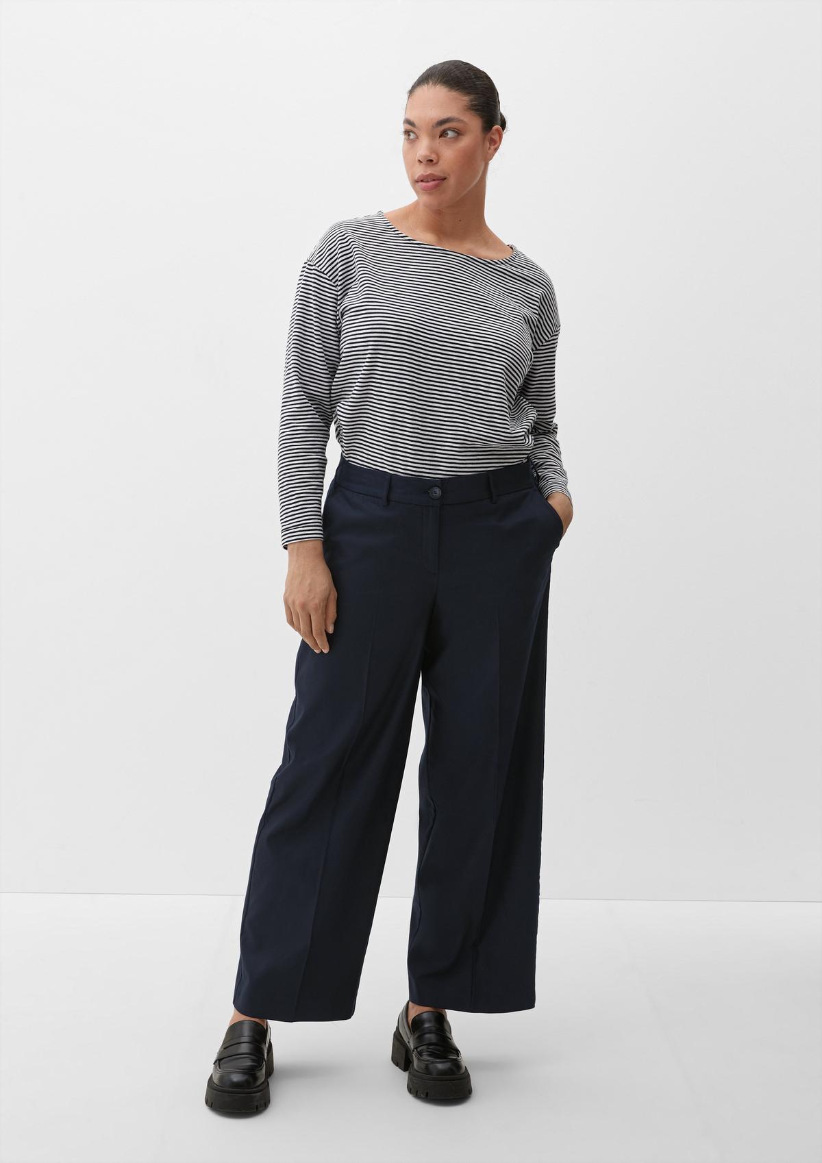 s.Oliver Regular fit: trousers with a wide leg