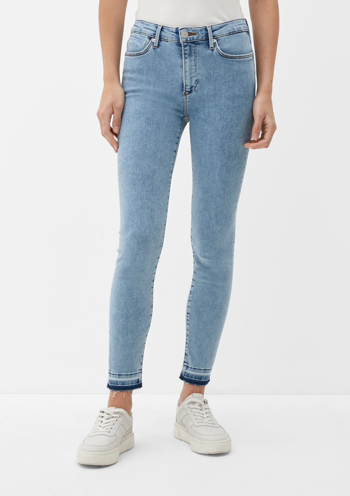 Izabell jeans / skinny fit - leg rise / mid skinny / stone