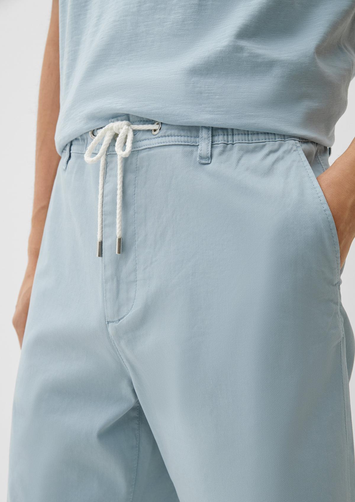 Relaxed fit: Bermuda shorts drawstring - with rose