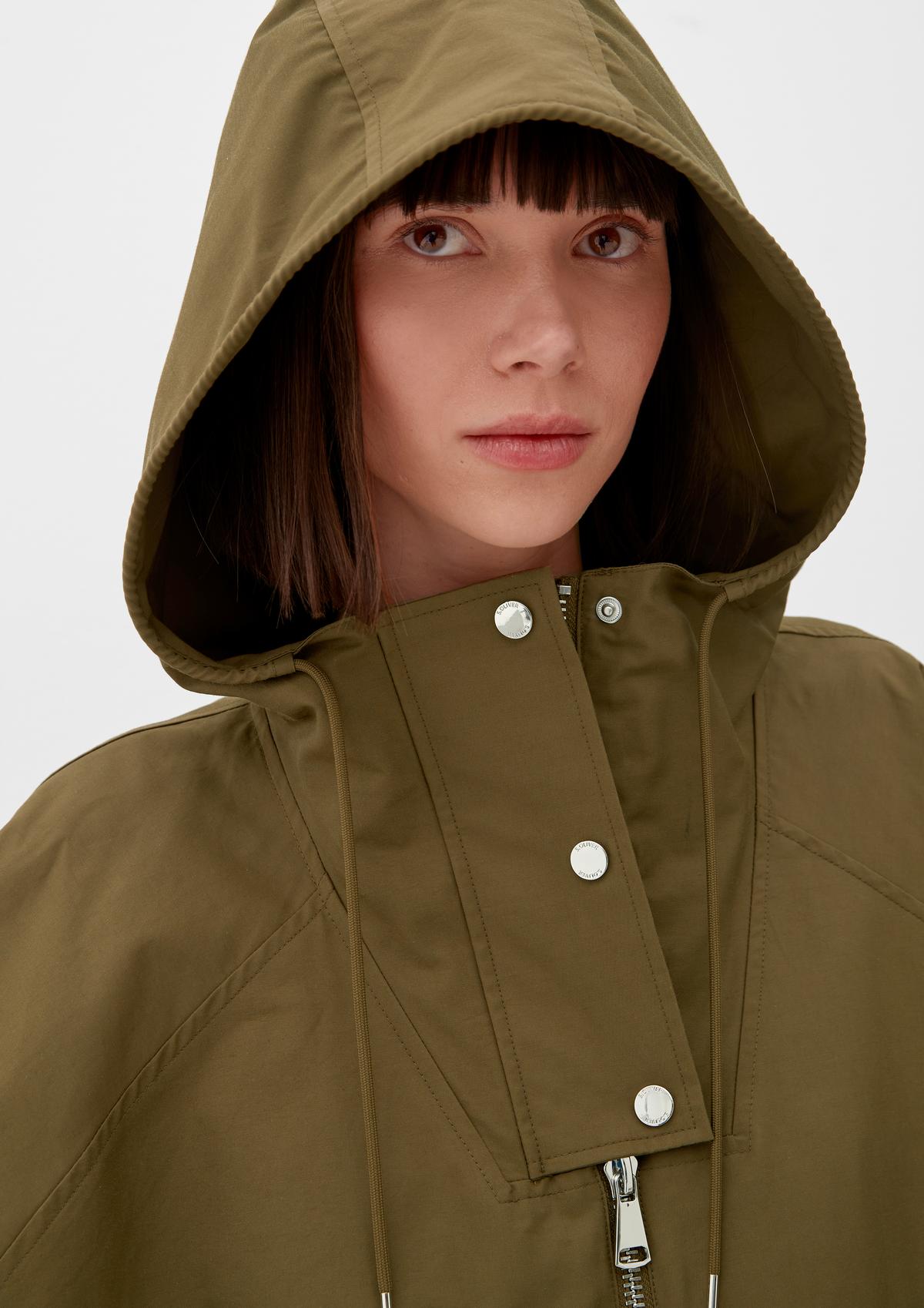 s.Oliver Cotton blend hooded jacket