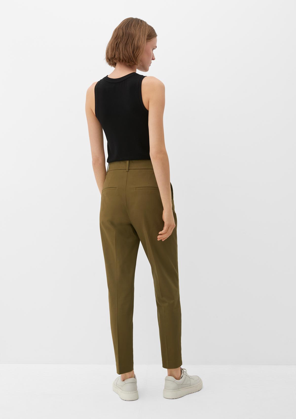 s.Oliver Regular fit: cigarette trousers with a high-rise waistband