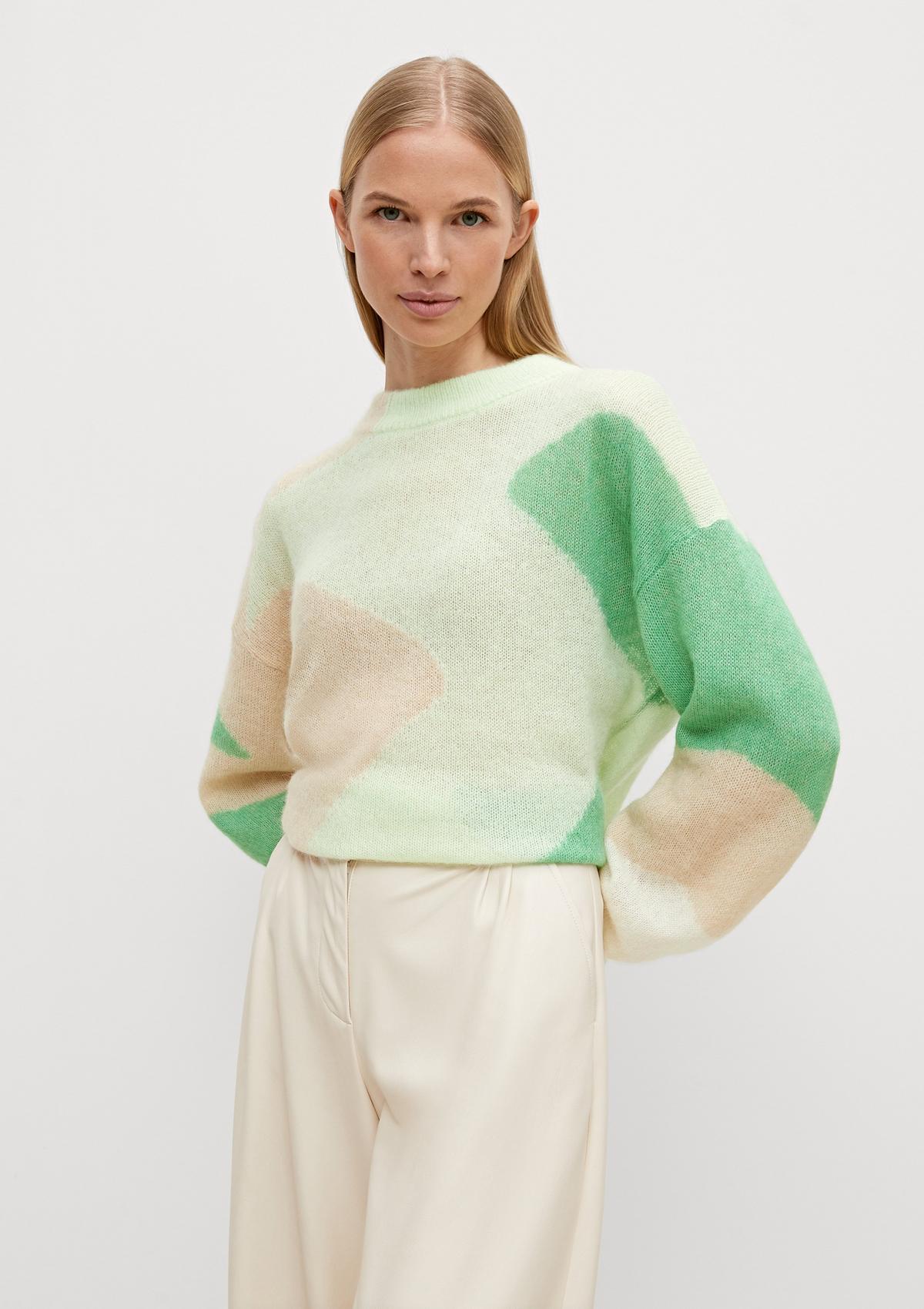 comma Knitted jumper in an alpaca blend