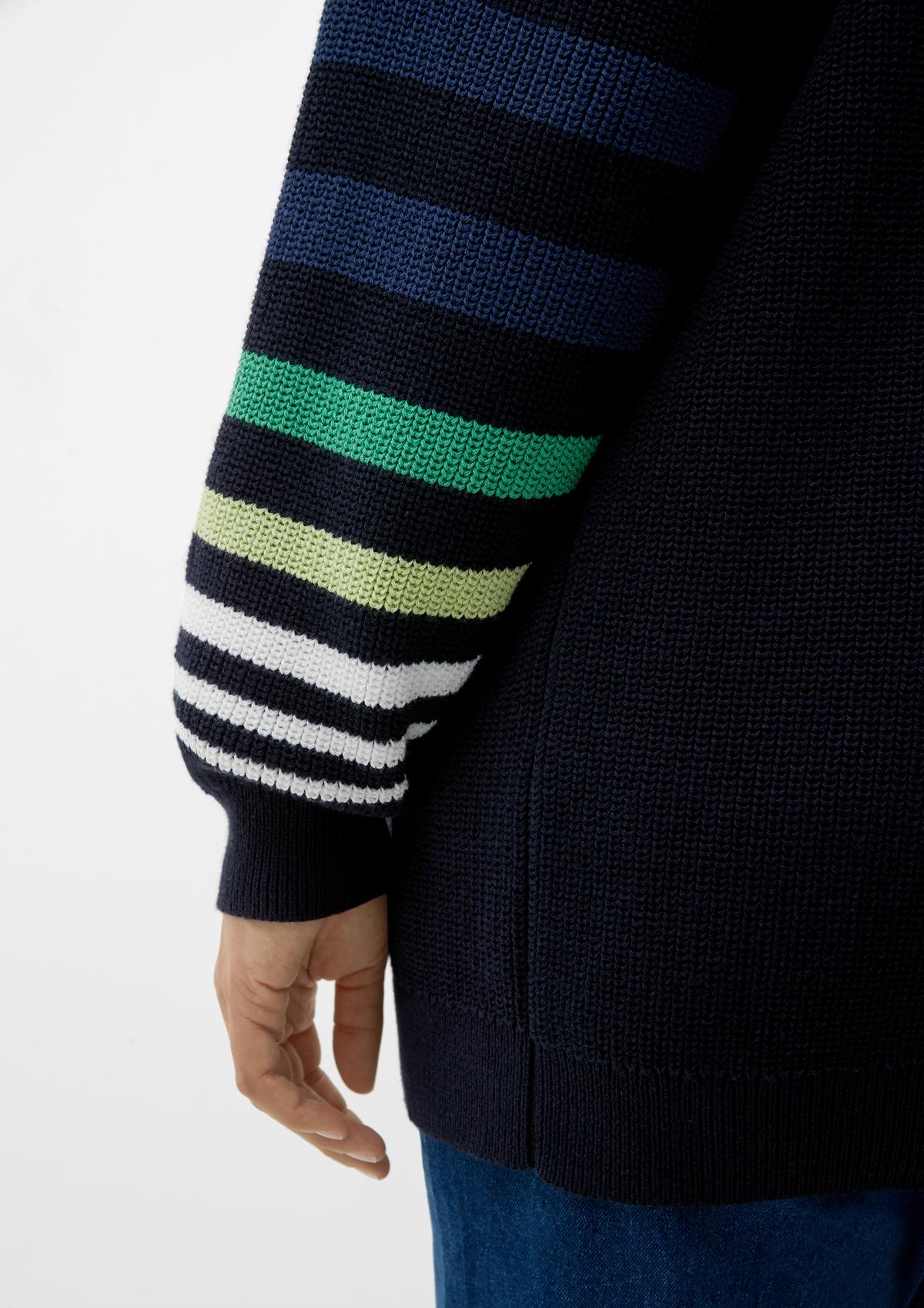 s.Oliver Cardigan with contrasting stripes