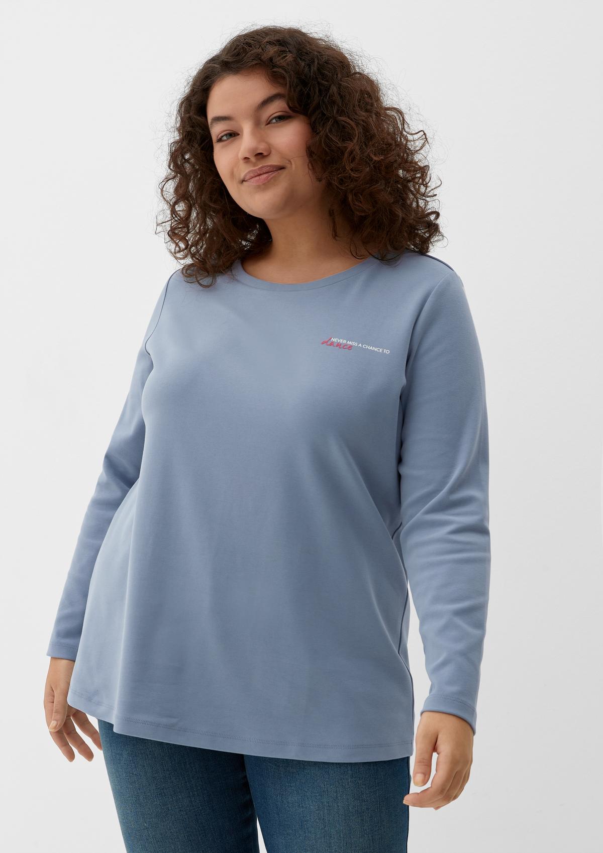 s.Oliver Long sleeve top in stretch cotton