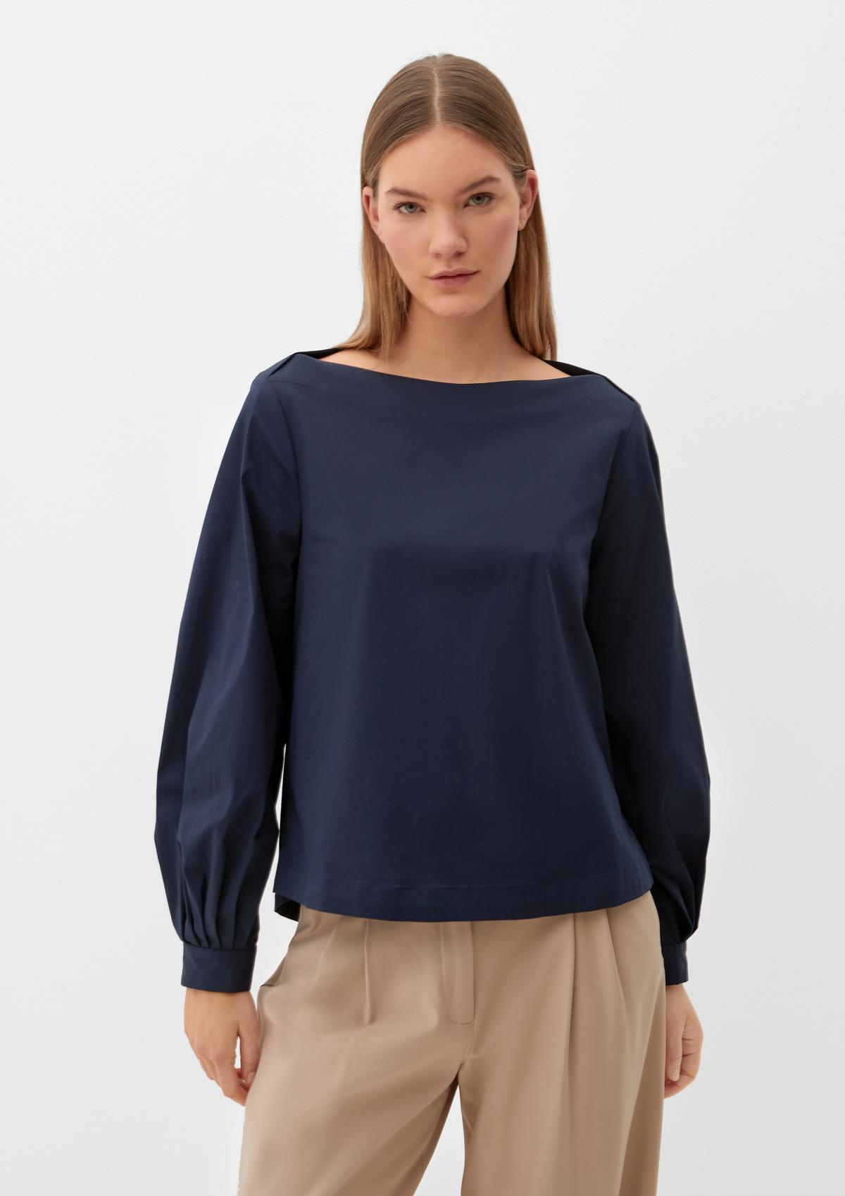 s.Oliver Blouse with decorative sleeve pleats