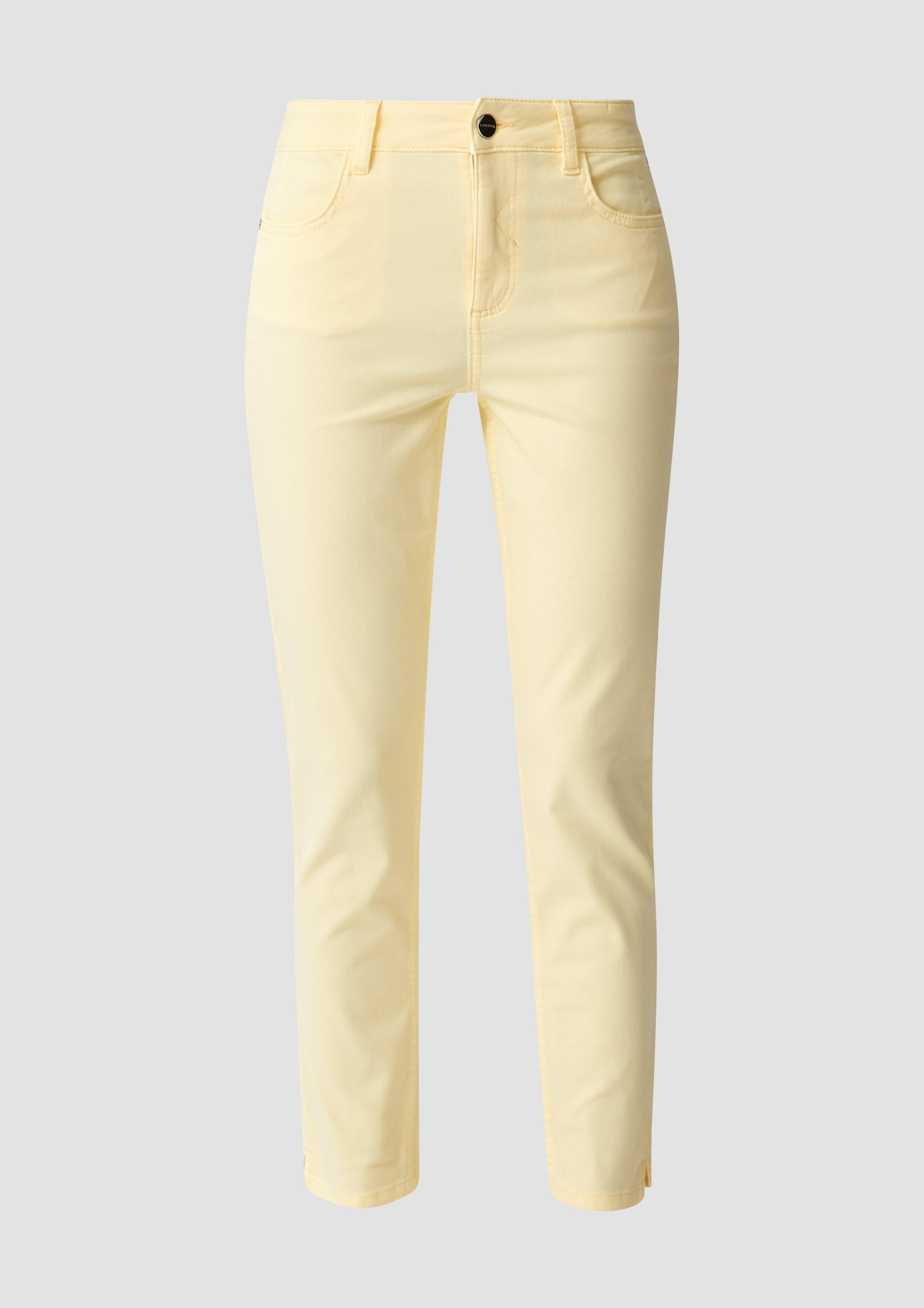 Slim fit anklelength trousers light lemon Comma