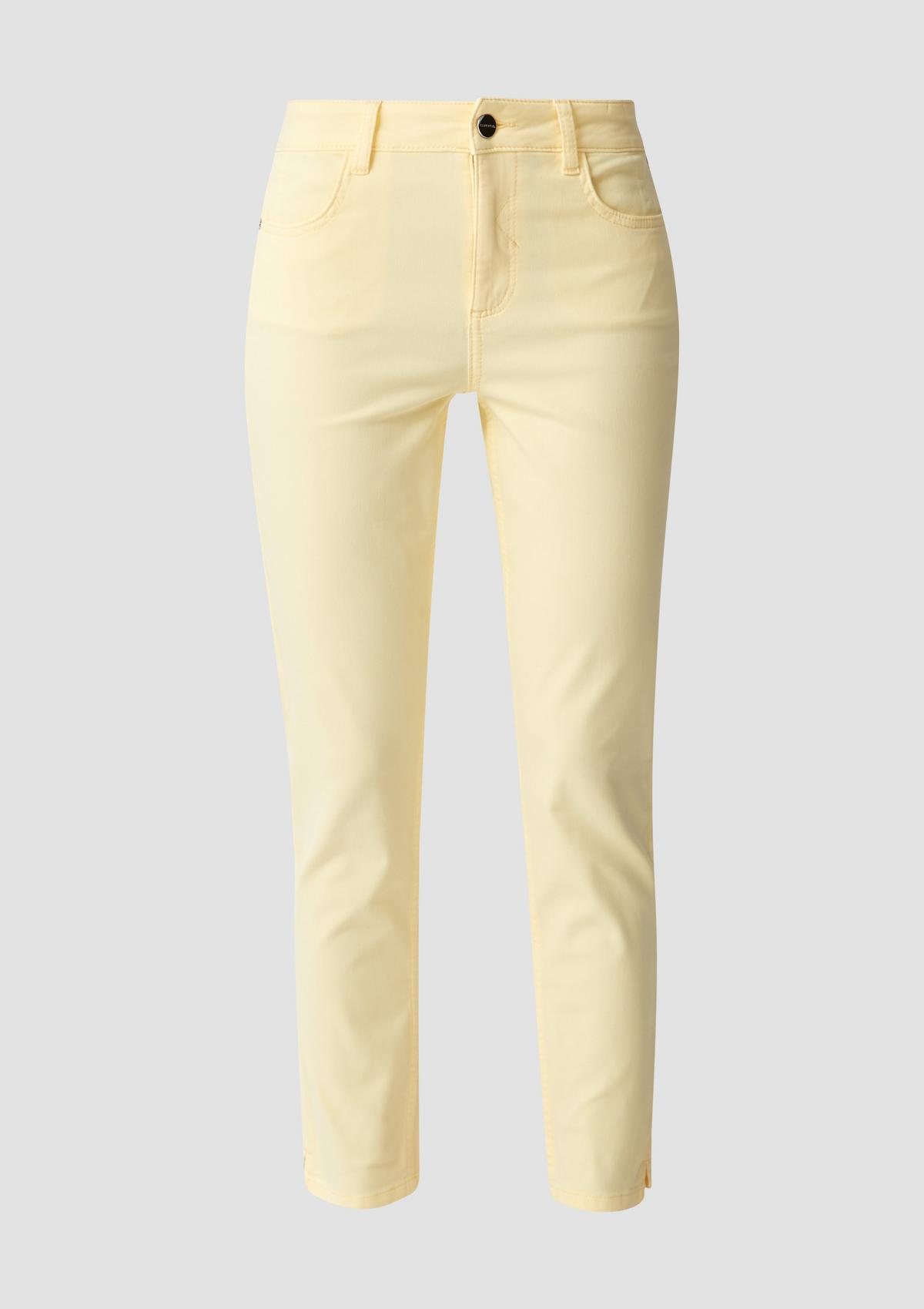 comma Slim fit: ankle-length trousers