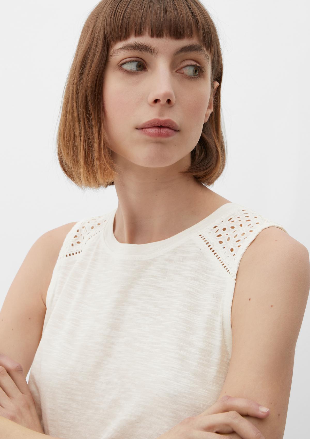 s.Oliver Top with broderie anglaise