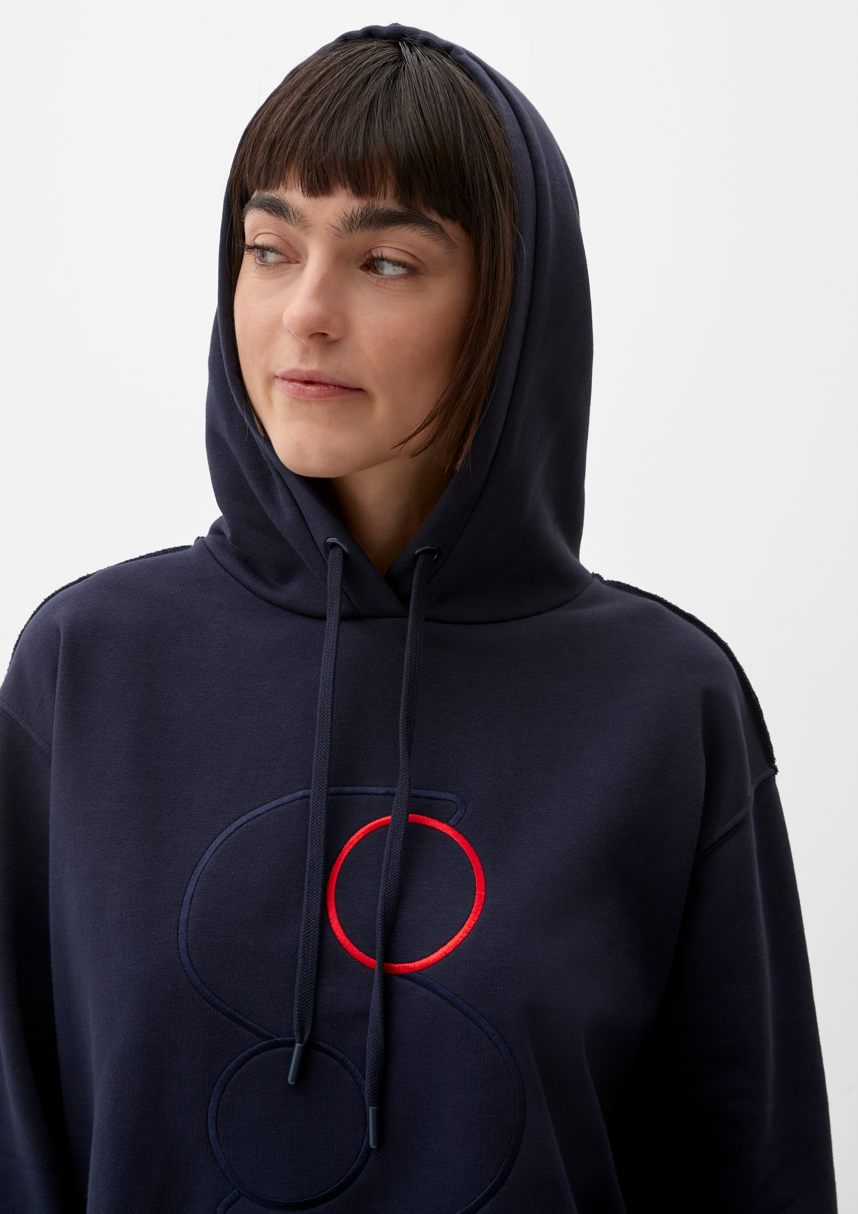 Sweatshirt with embroidery light yellow s.Oliver