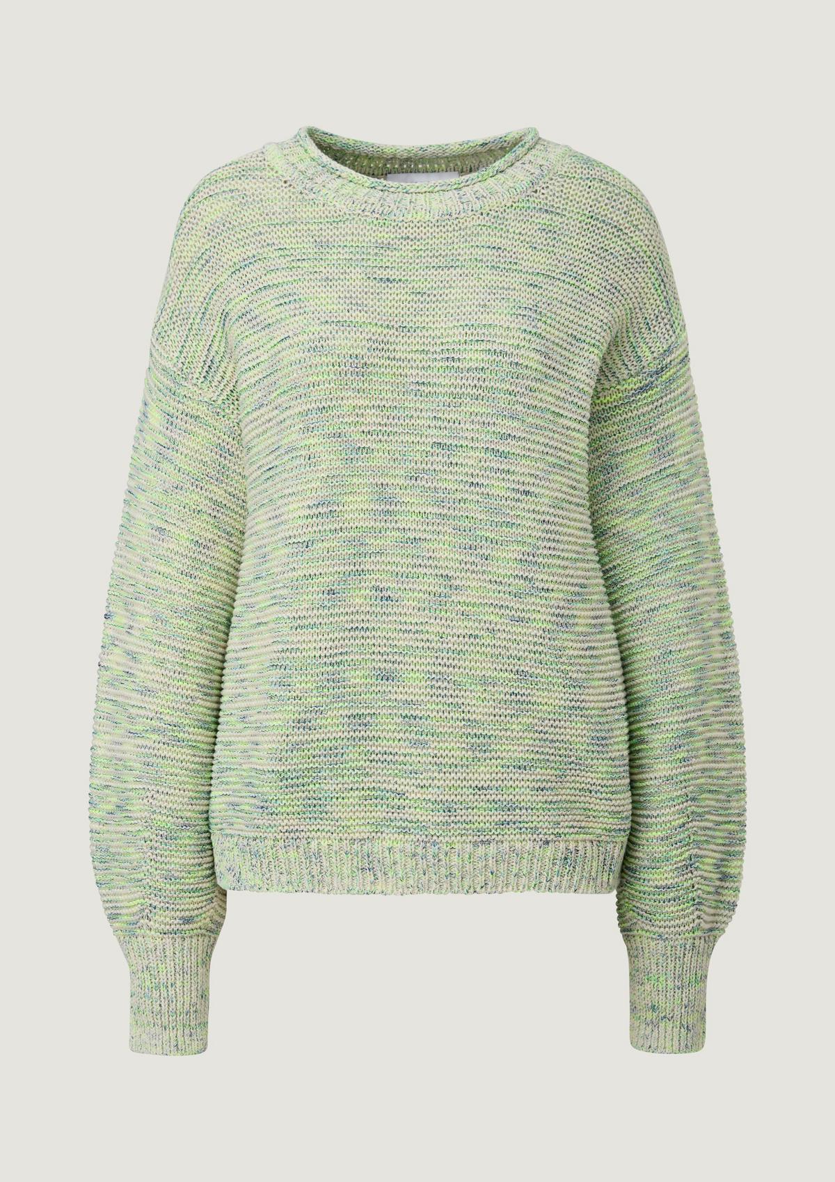 comma Strickpullover im Inside out-Look