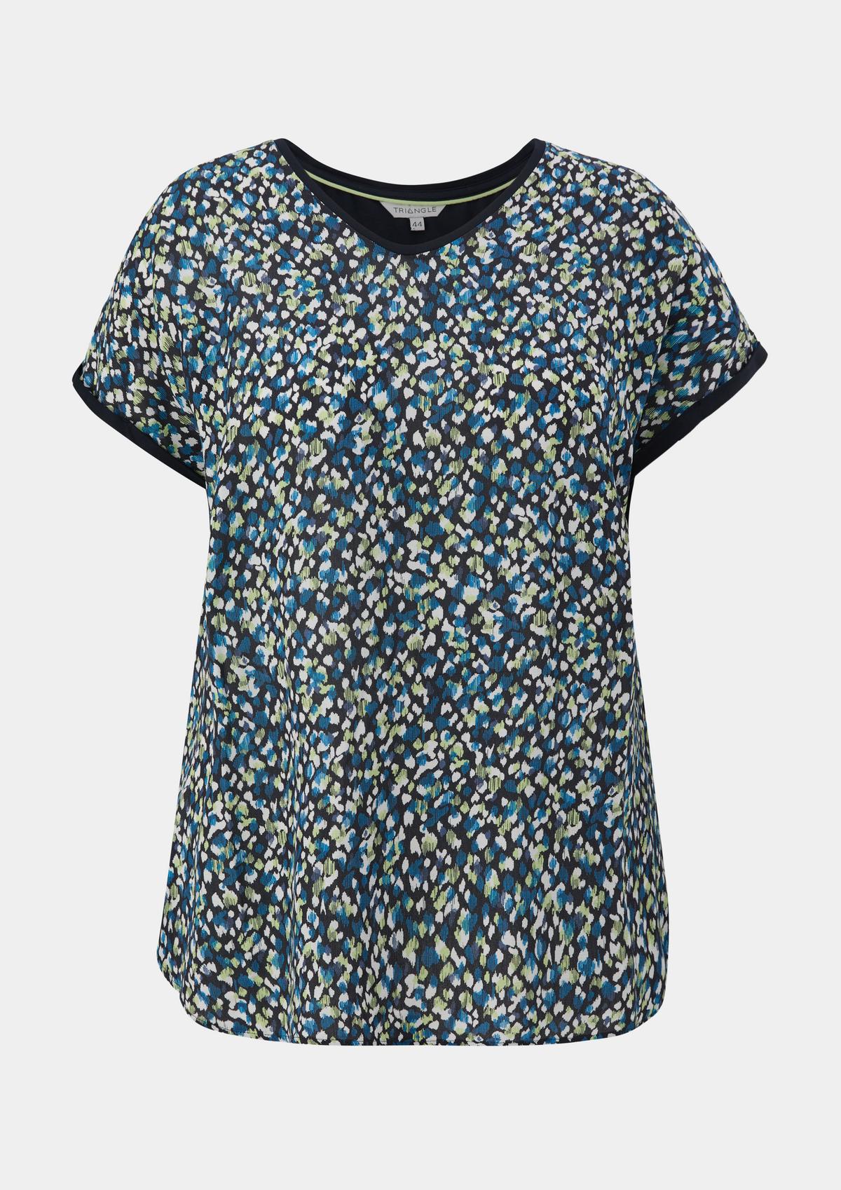 s.Oliver T-shirt in blended fabric