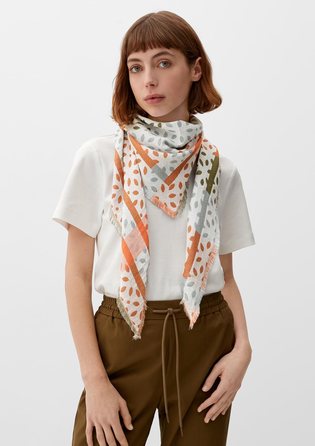 s.Oliver Scarf with an all-over pattern