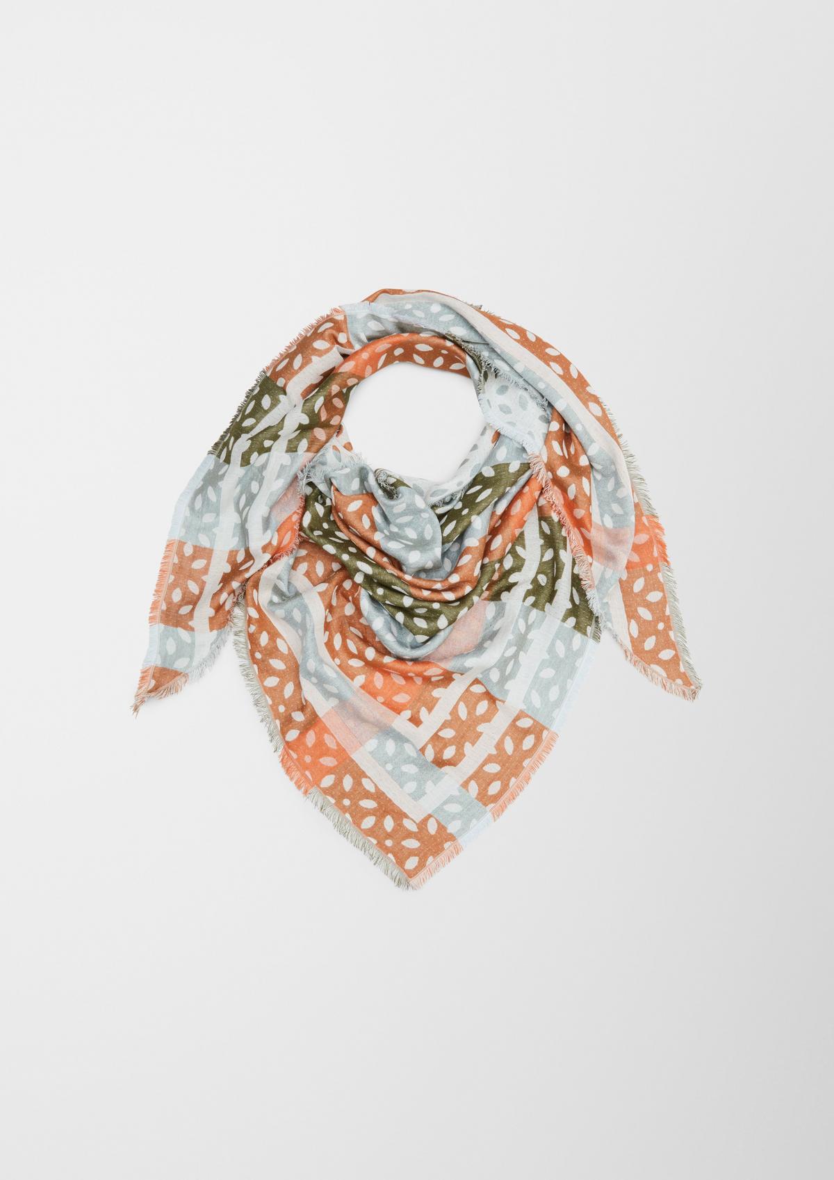 s.Oliver Scarf with an all-over pattern