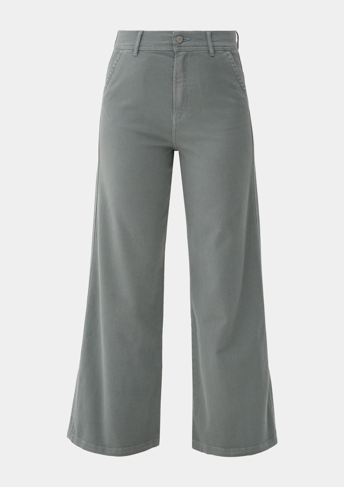 s.Oliver Jeans hlače Suri/ kroj Regular Fit/ visok pas/ široke hlačnice