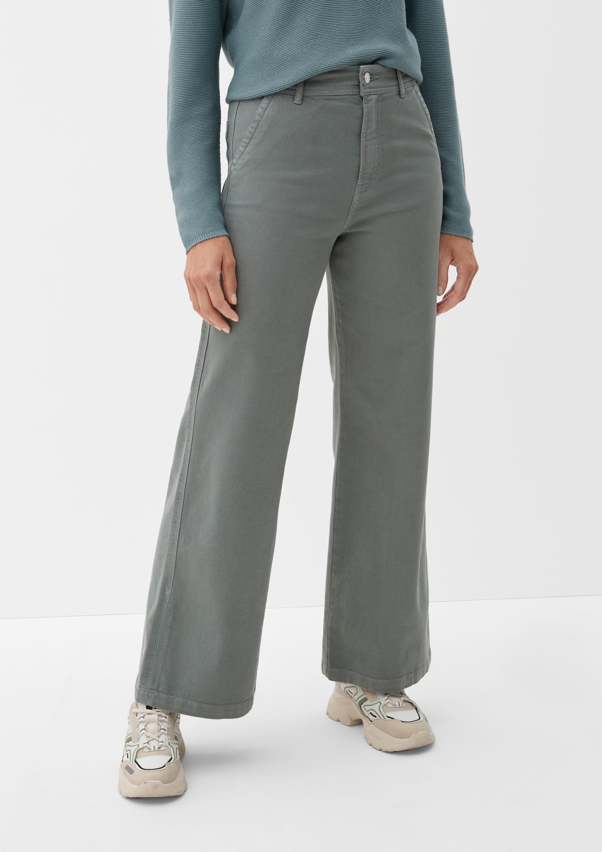 Jeans hlače Suri/ kroj Regular Fit/ visok pas/ široke hlačnice