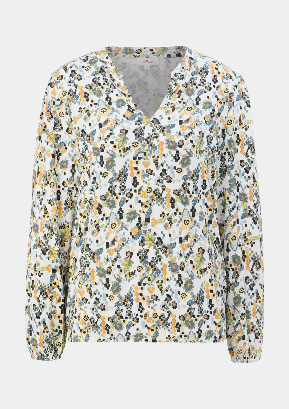 s.Oliver Jersey blouse met tuniekhals
