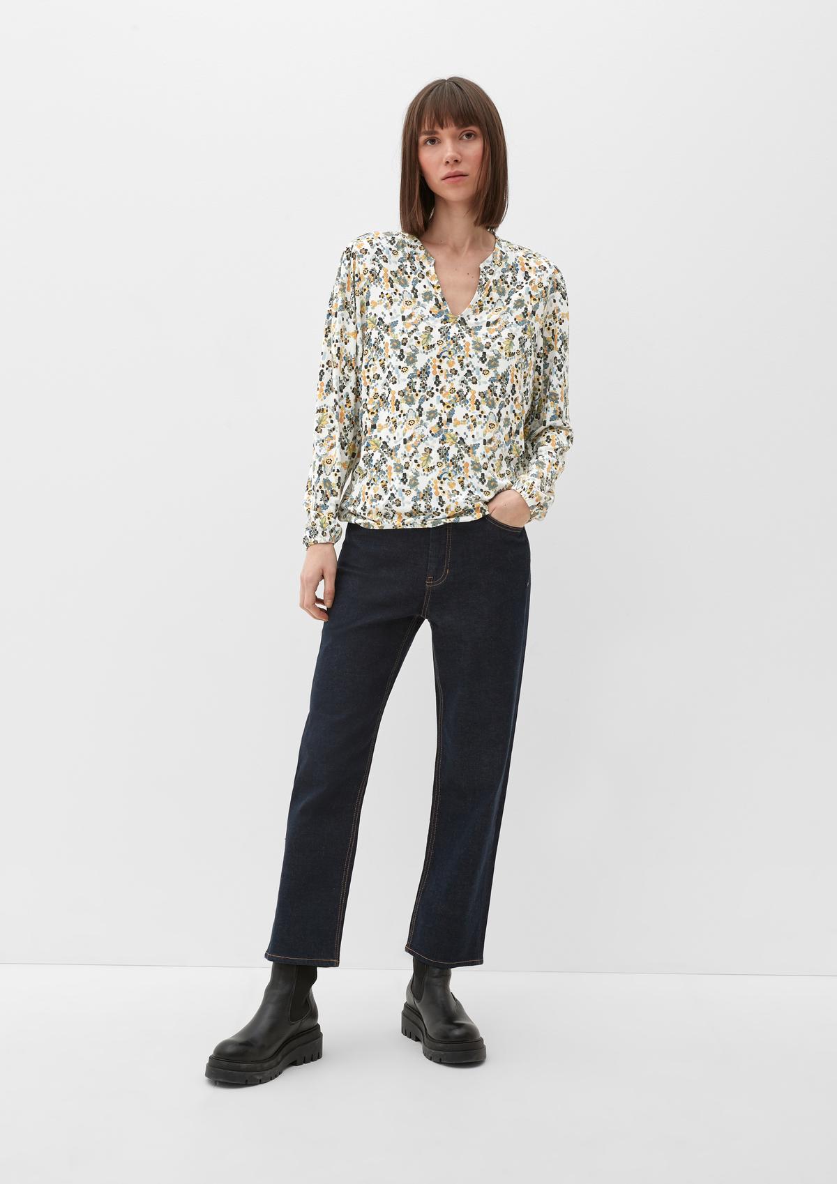 s.Oliver Jersey blouse met tuniekhals