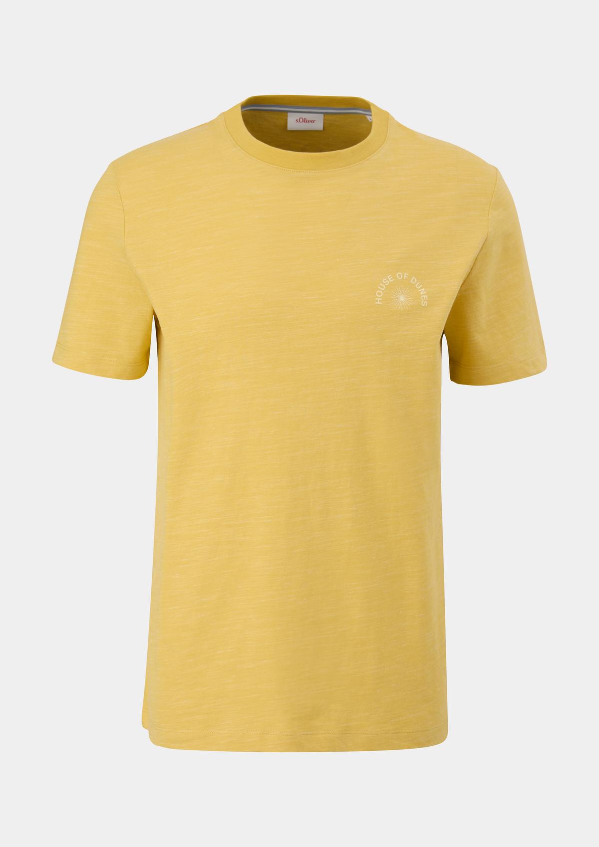 T-Shirt mit Backprint - zitrone