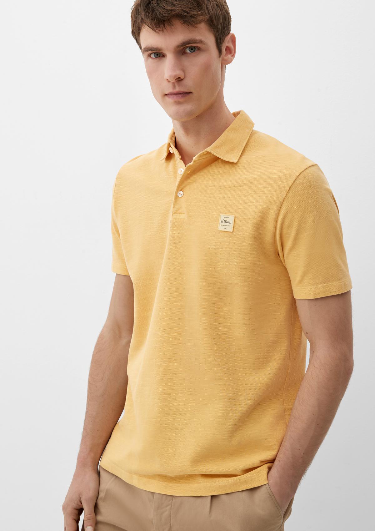 Polo shirt logo appliqué with - lemon a