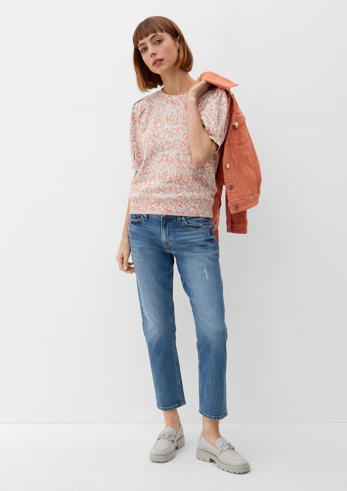 s.Oliver Sweatshirt with short puff sleeves