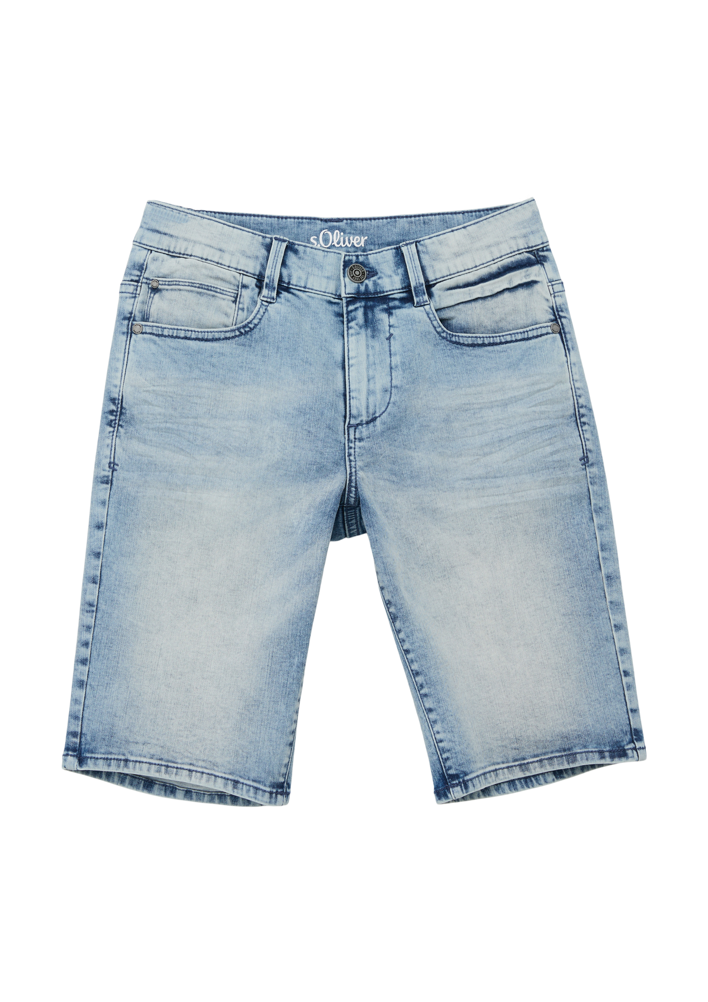 s.Oliver - Jeans-Bermuda Brad / Regular Fit / Mid Rise / Straight Leg, Jungen, blau